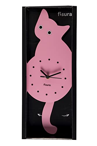 Reloj gato rosa
