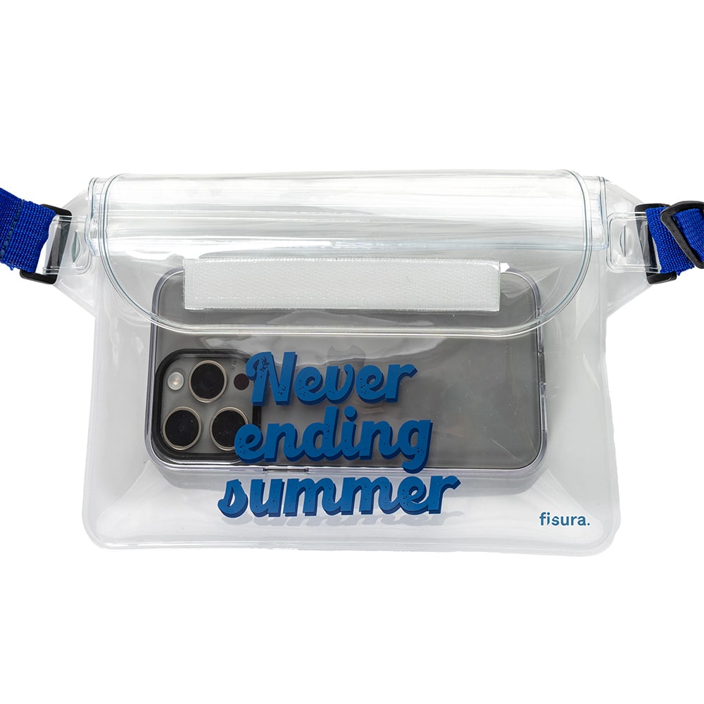 Riñonera estanca “Never ending summer” azul