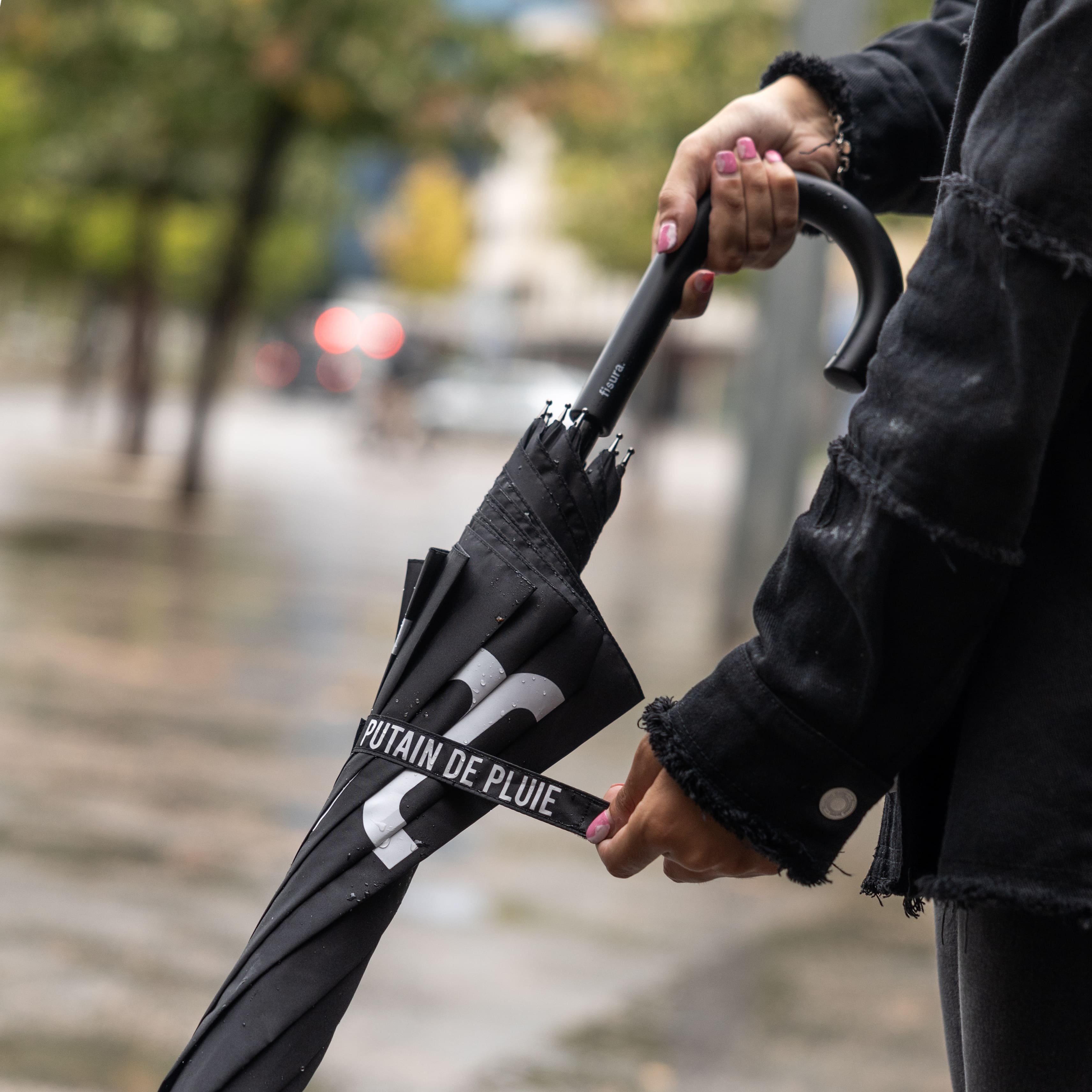 Paraguas "Putain de pluie"