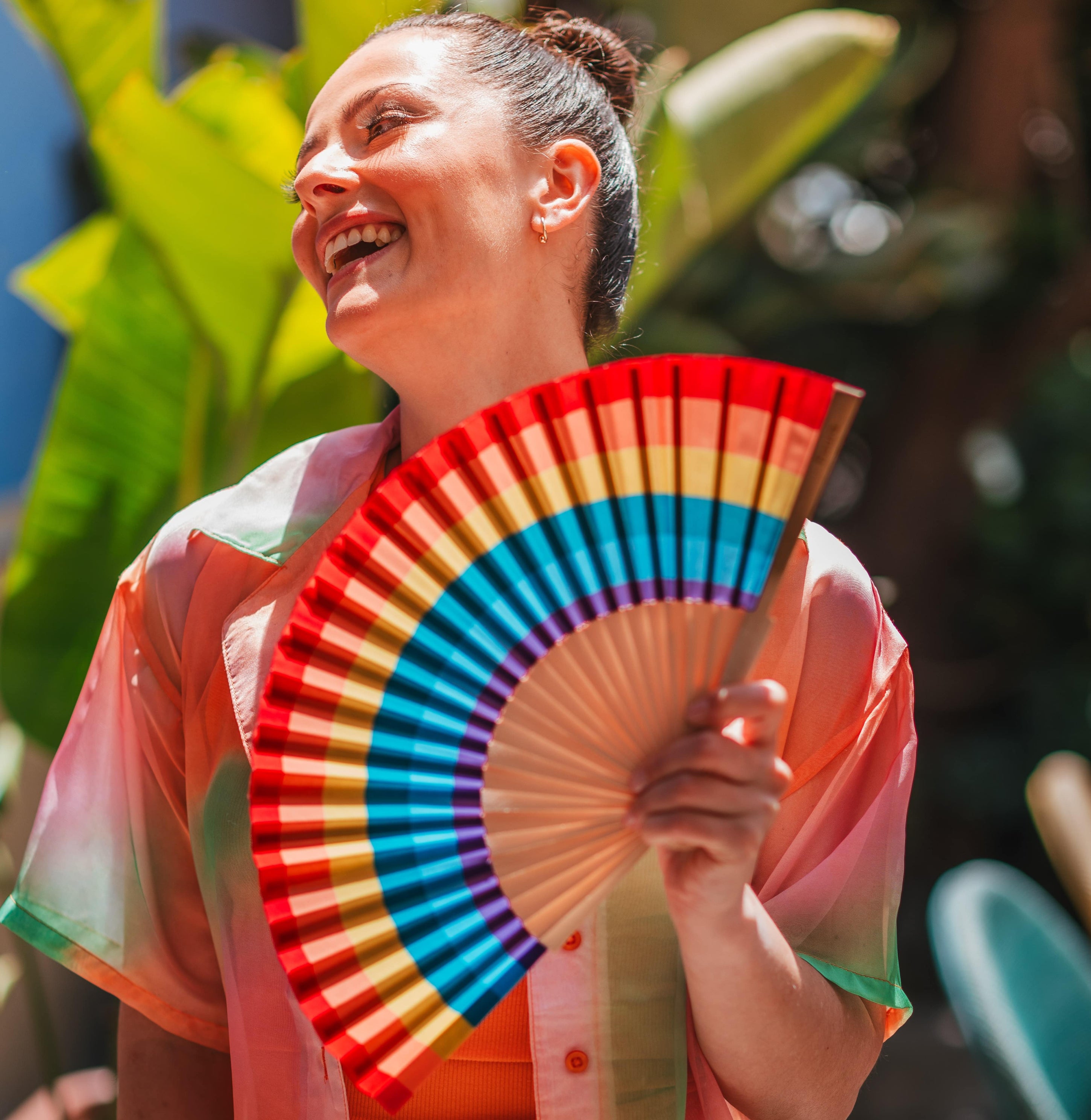 Abanico "Arcoiris"