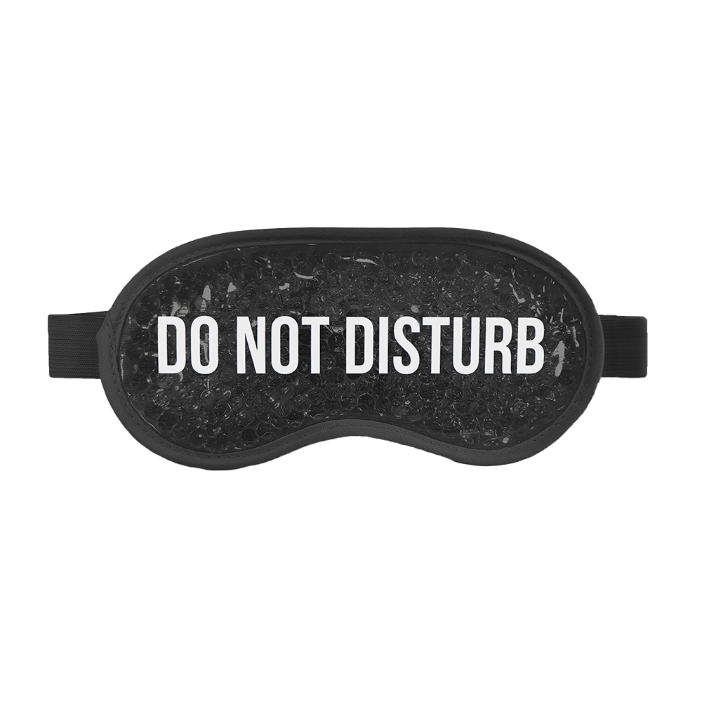 Antifaz Negro de gel "Do not disturb"