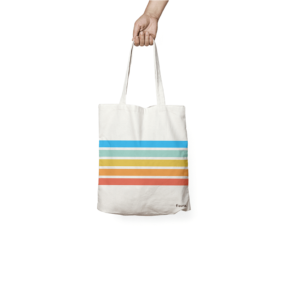 Tote bag original "rainbow"