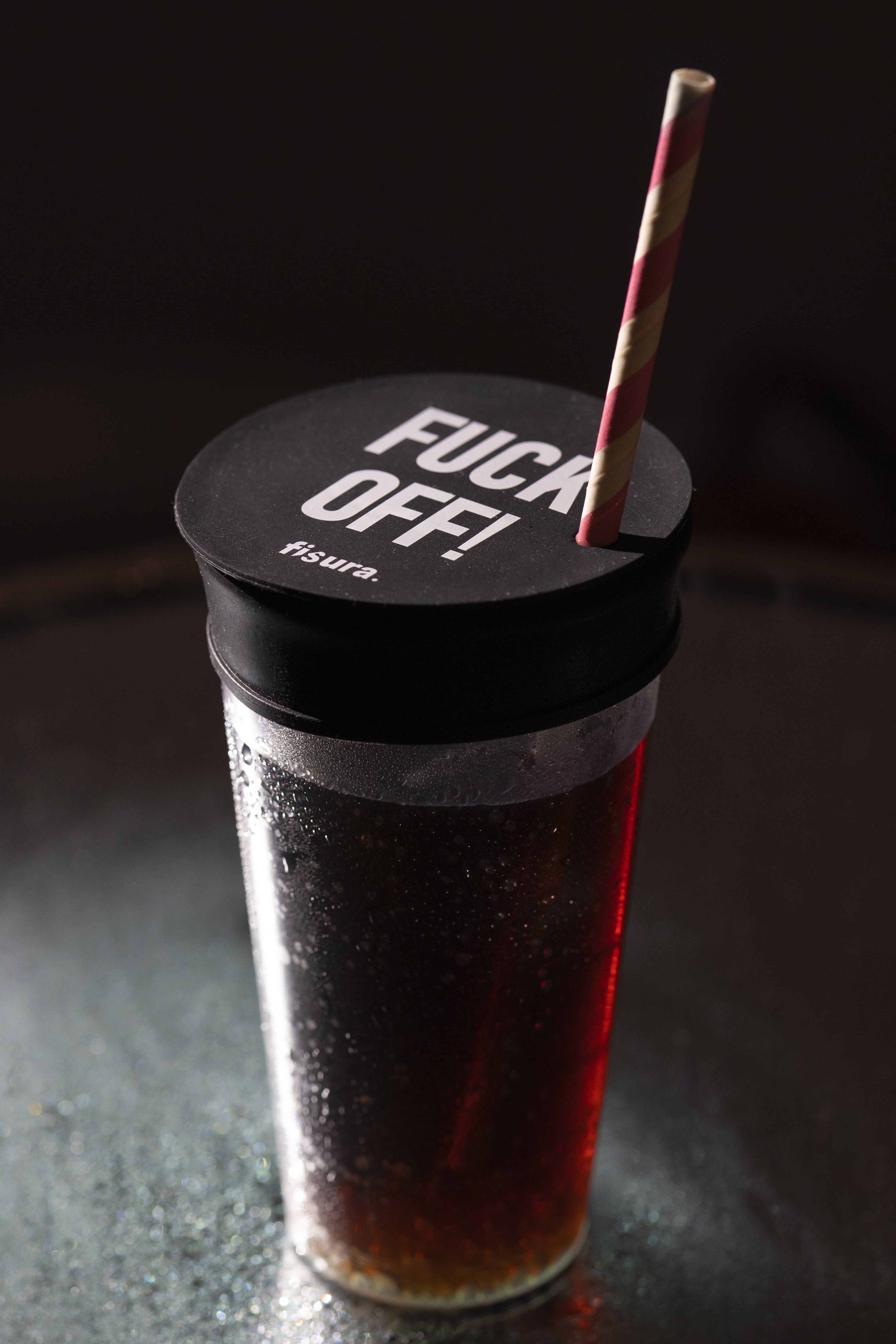 Tapa vasos antidroga “F*ck off” 5 unidades
