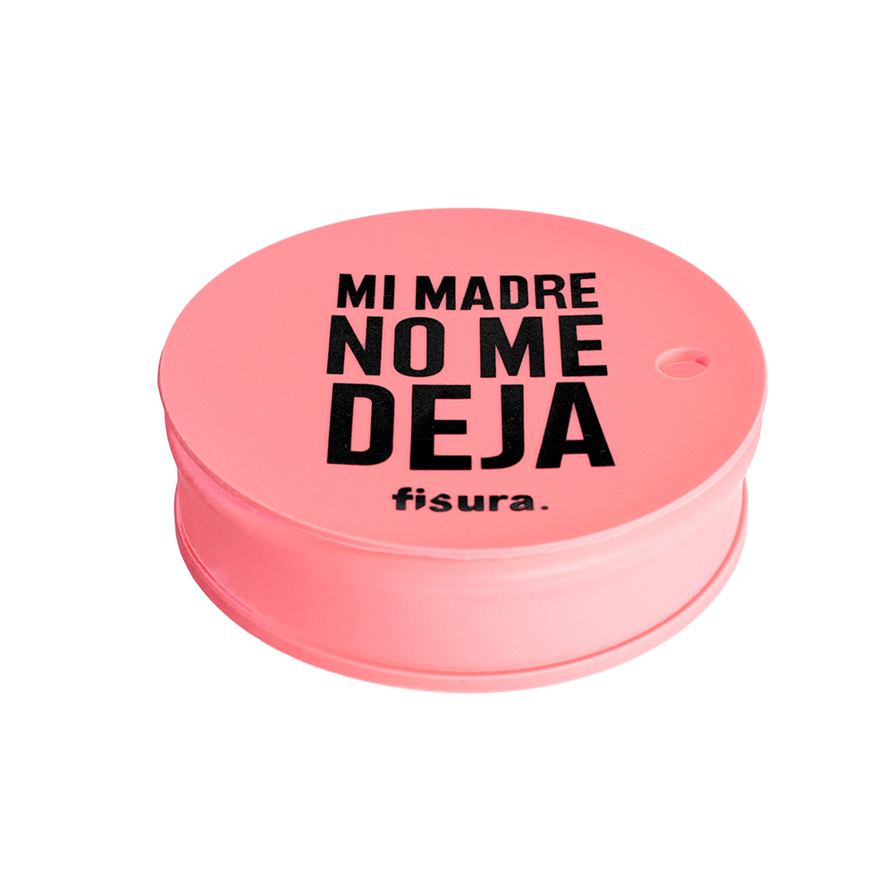 Tapa vasos antidroga “mi madre no me deja”