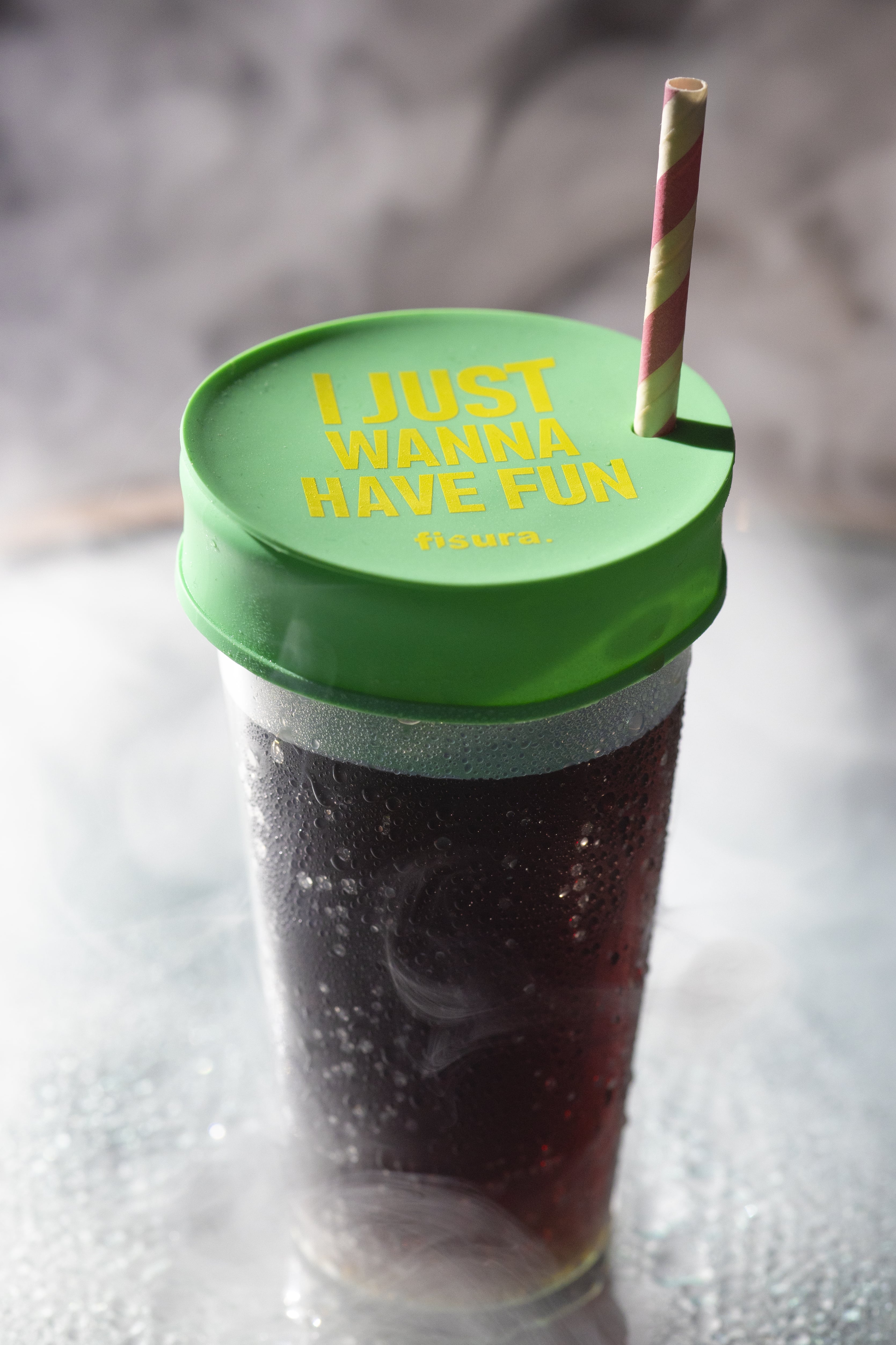 Tapa vasos antidroga “I just wanna have fun” 5 unidades