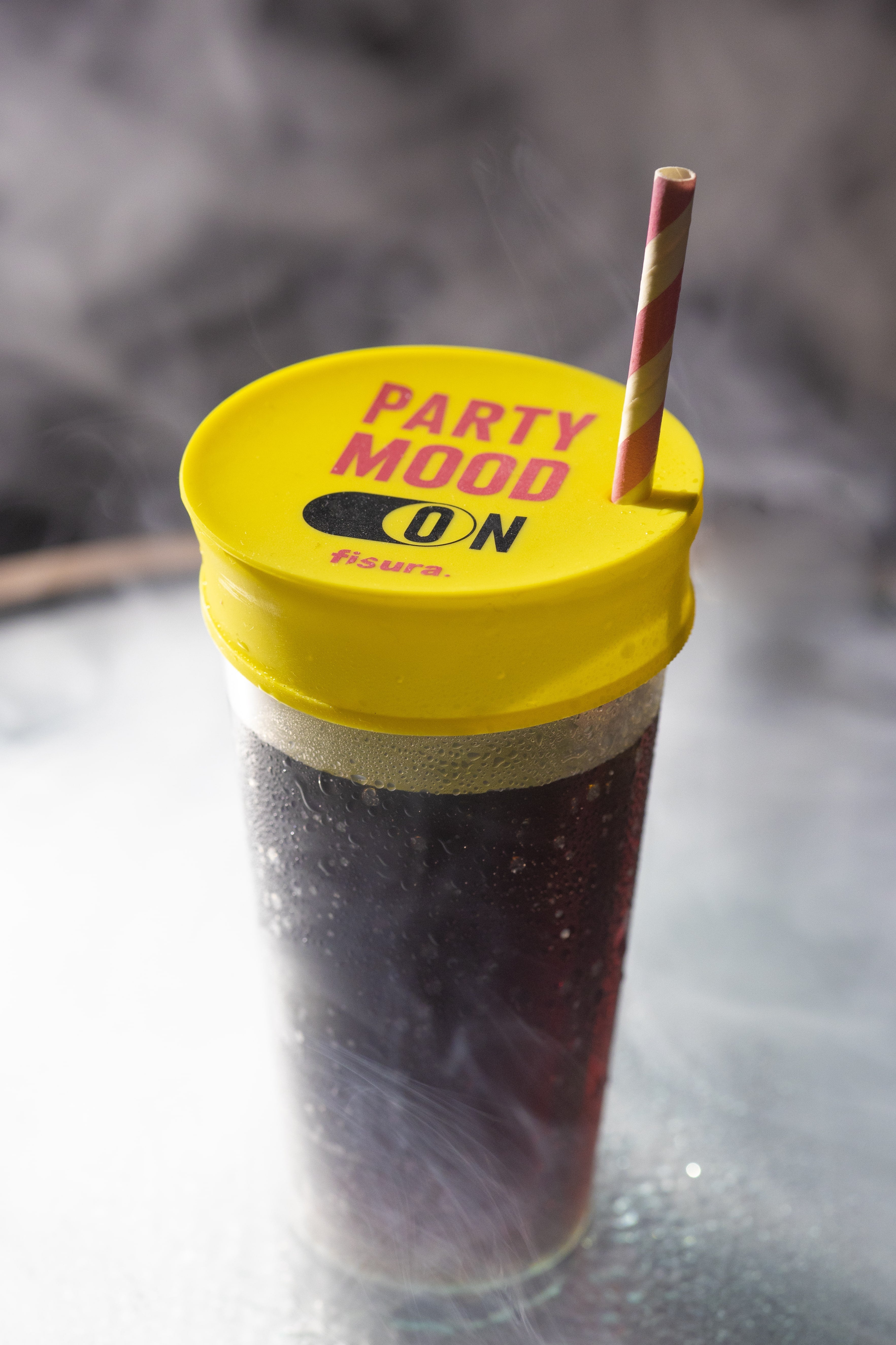 Tapa vasos antidroga “Party mood ON” 3 unidades