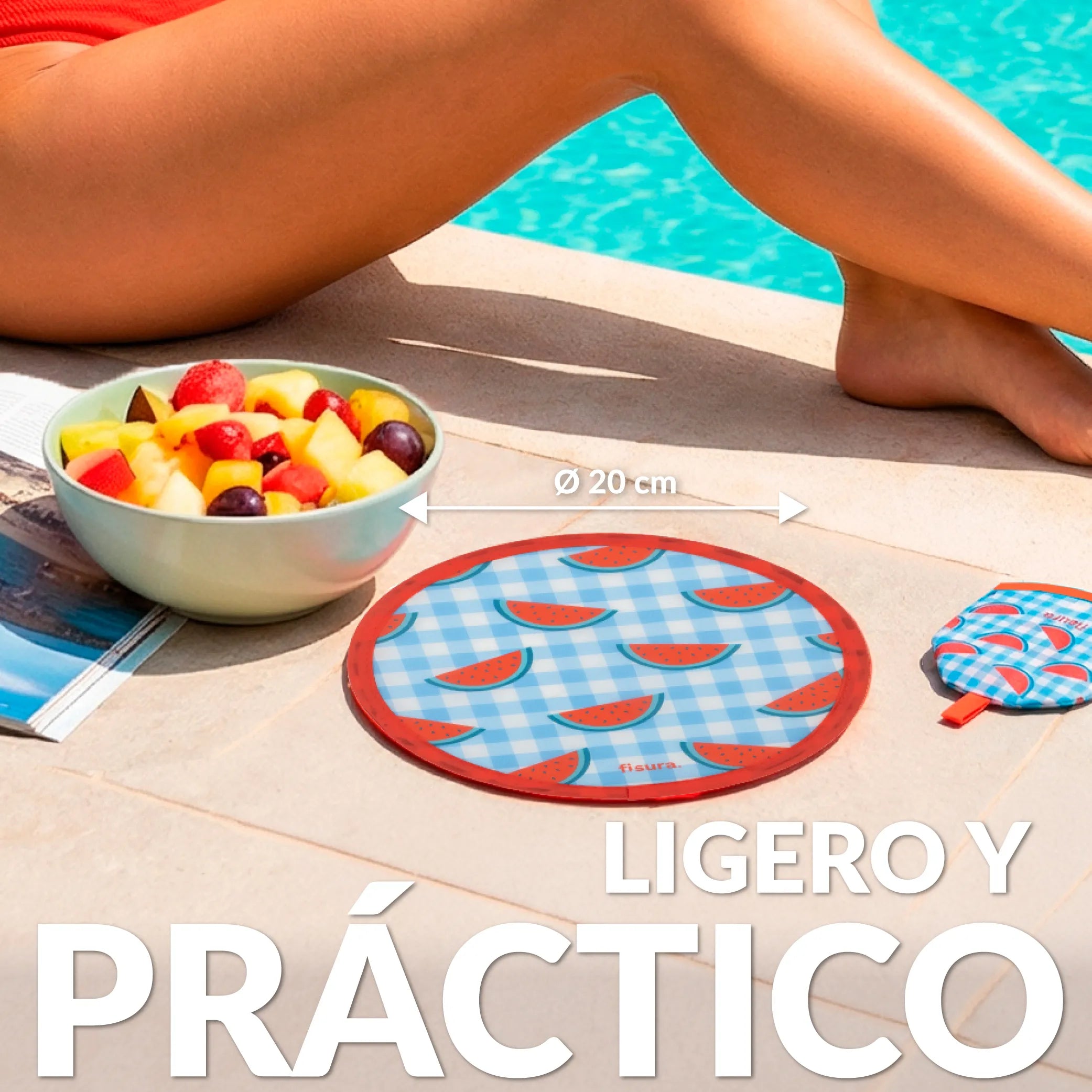 Abanico plegable “Sandías”