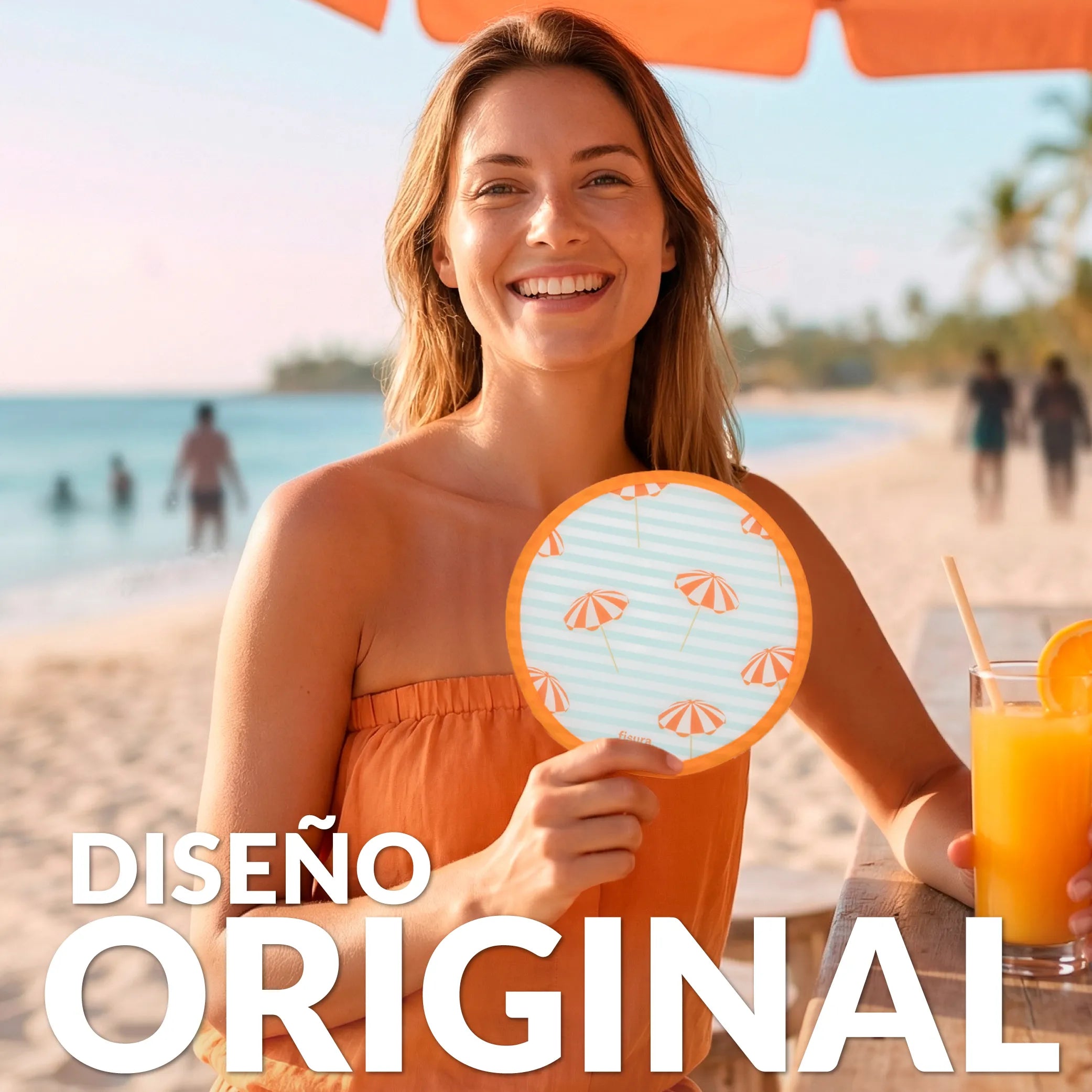 Abanico plegable “Sombrillas”