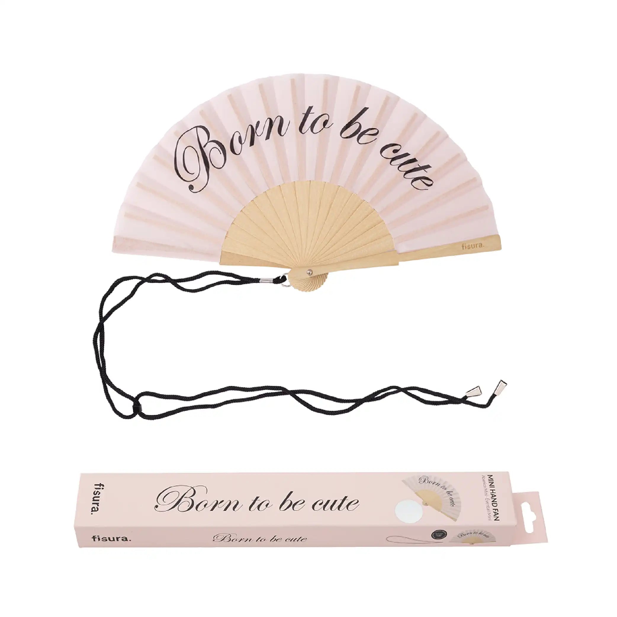 Abanico mini "Born to be cute"