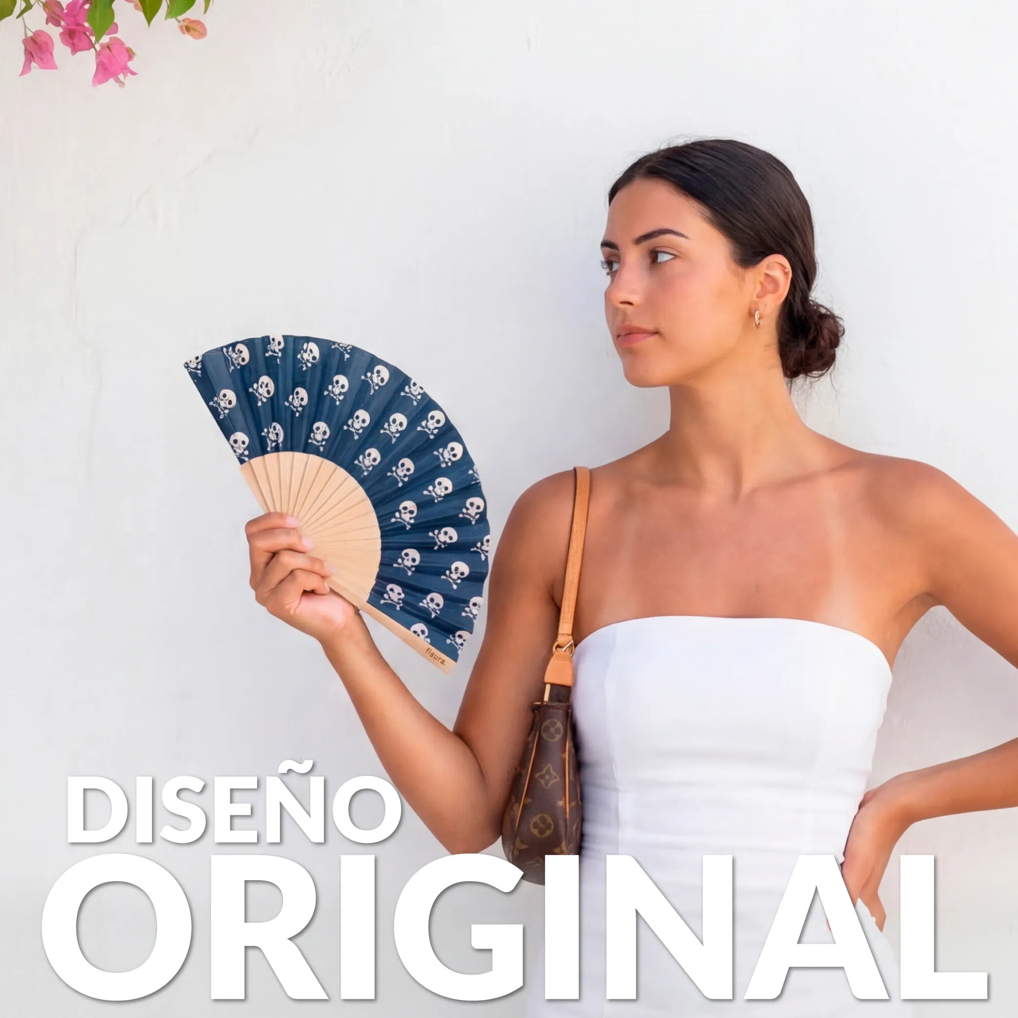 Mini-Handfächer „Calaveras“