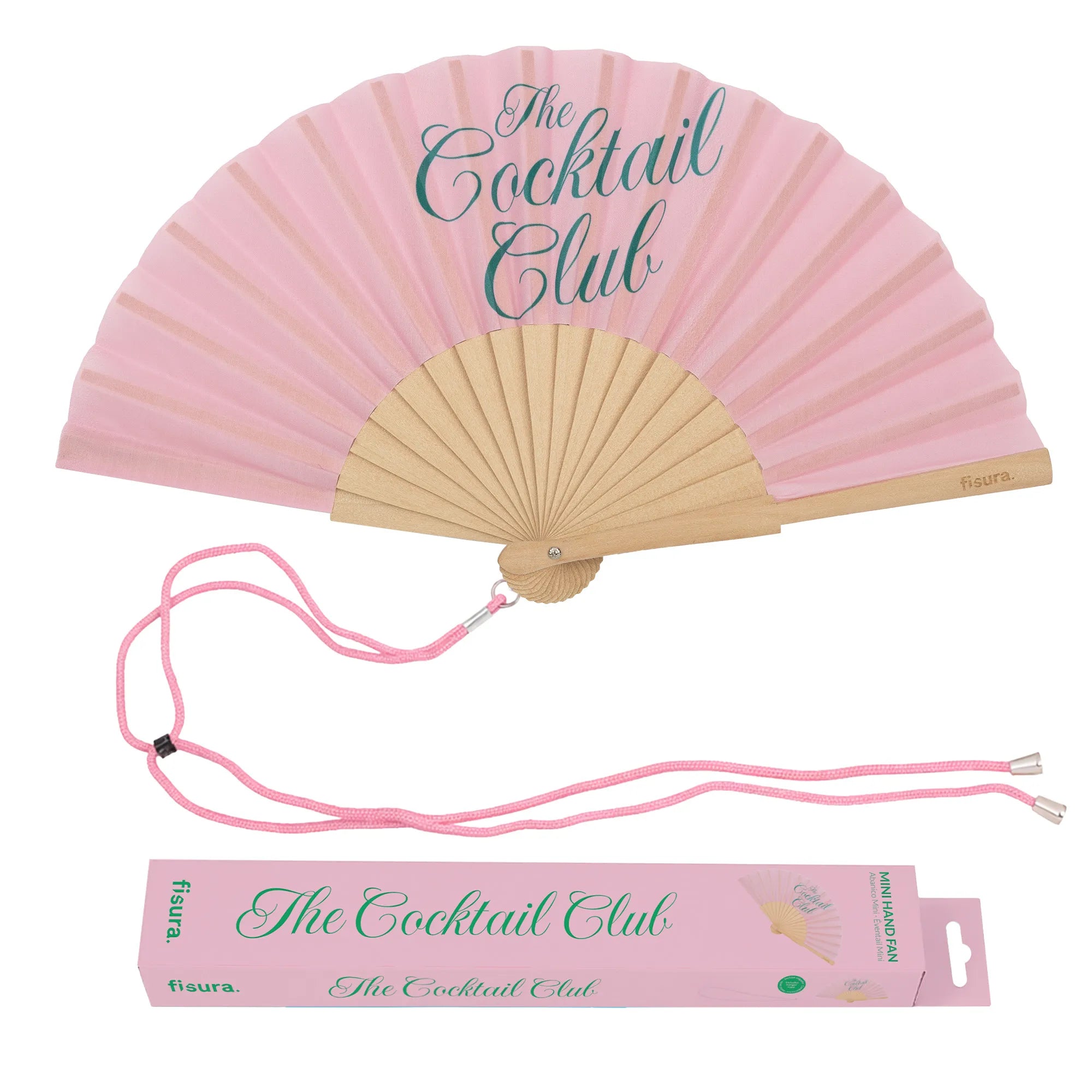 Abanico mini "The cocktail club"