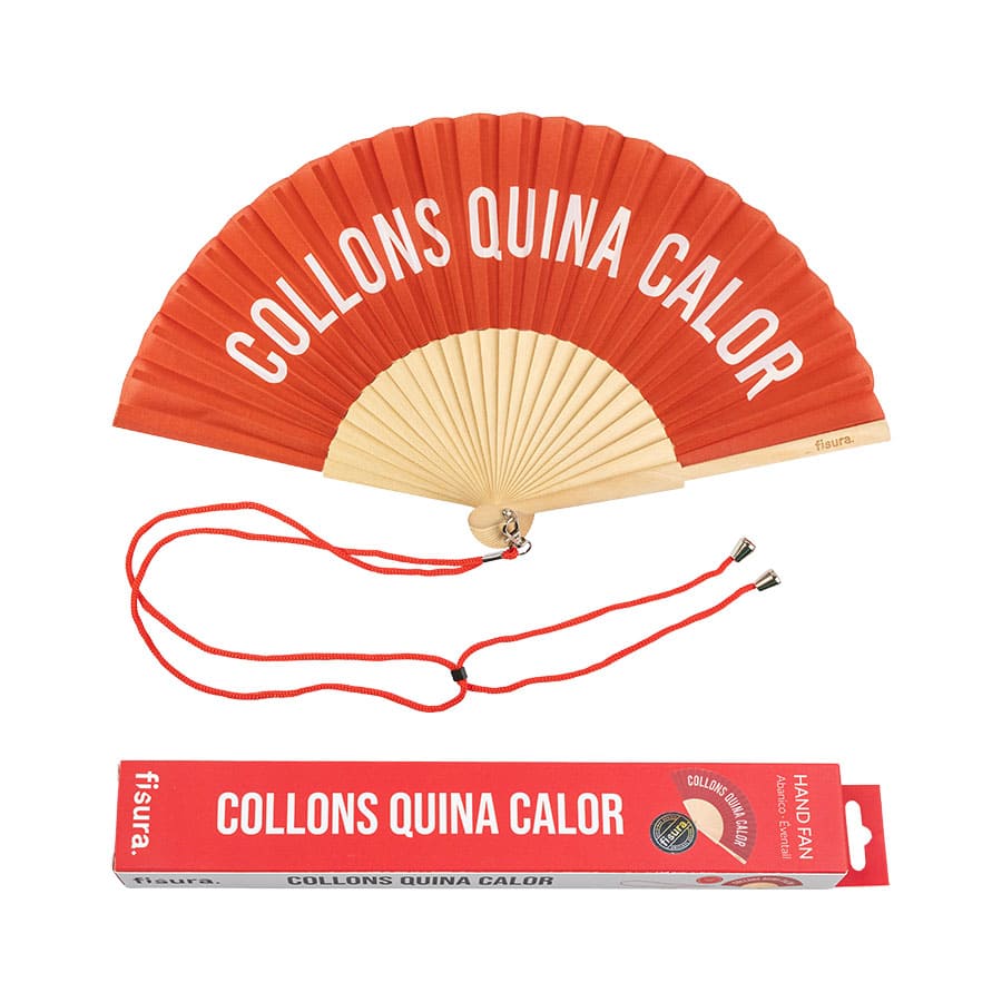 Abanico  "Collons quina calor"