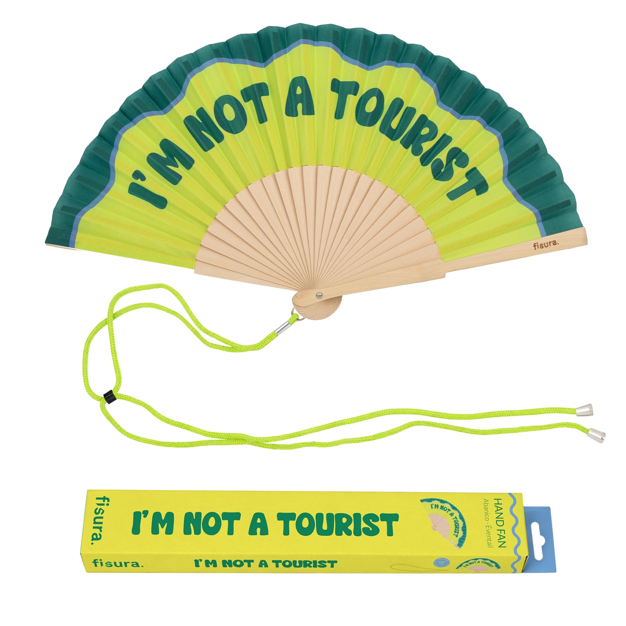 Abanico “I’m not a tourist”