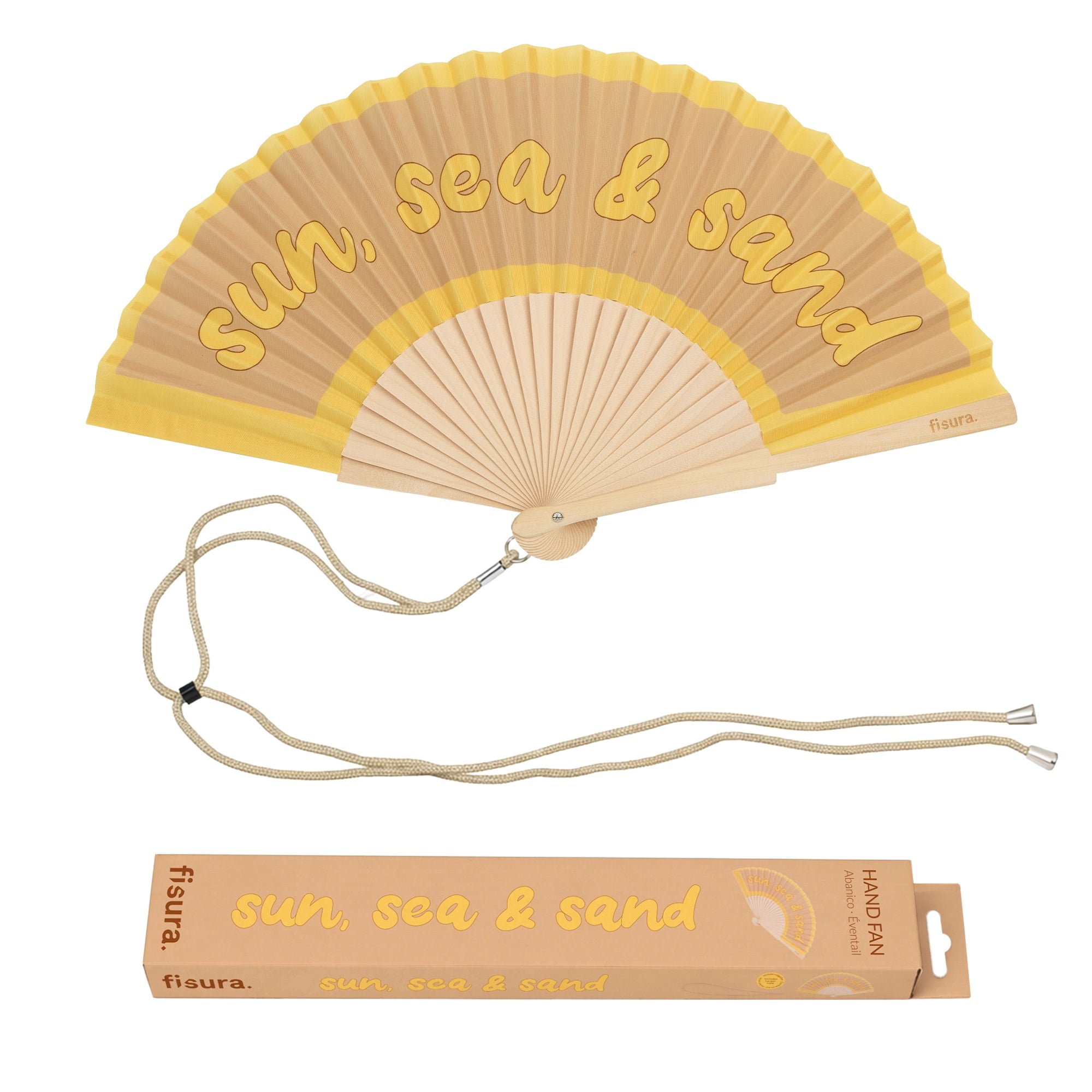 Abanico "Sun, sea & sand"