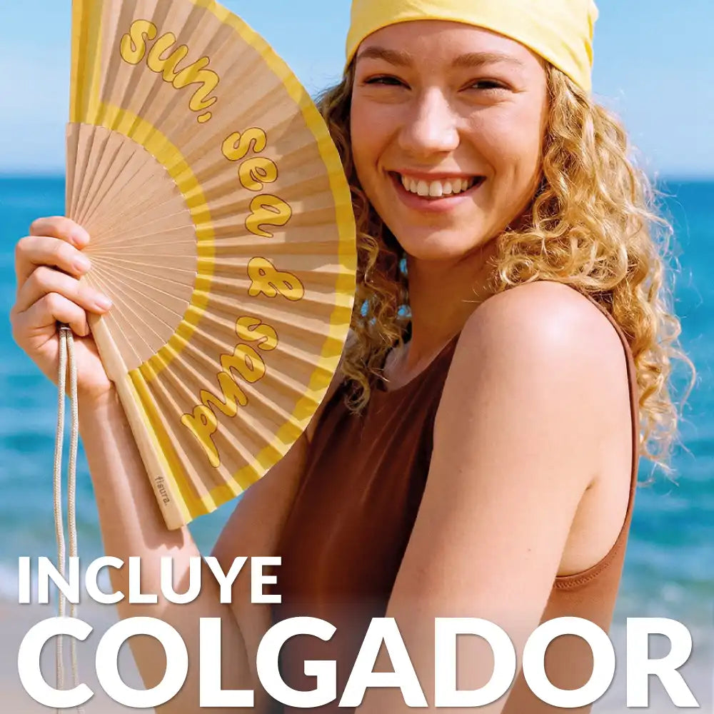 Abanico "Sun, sea & sand"