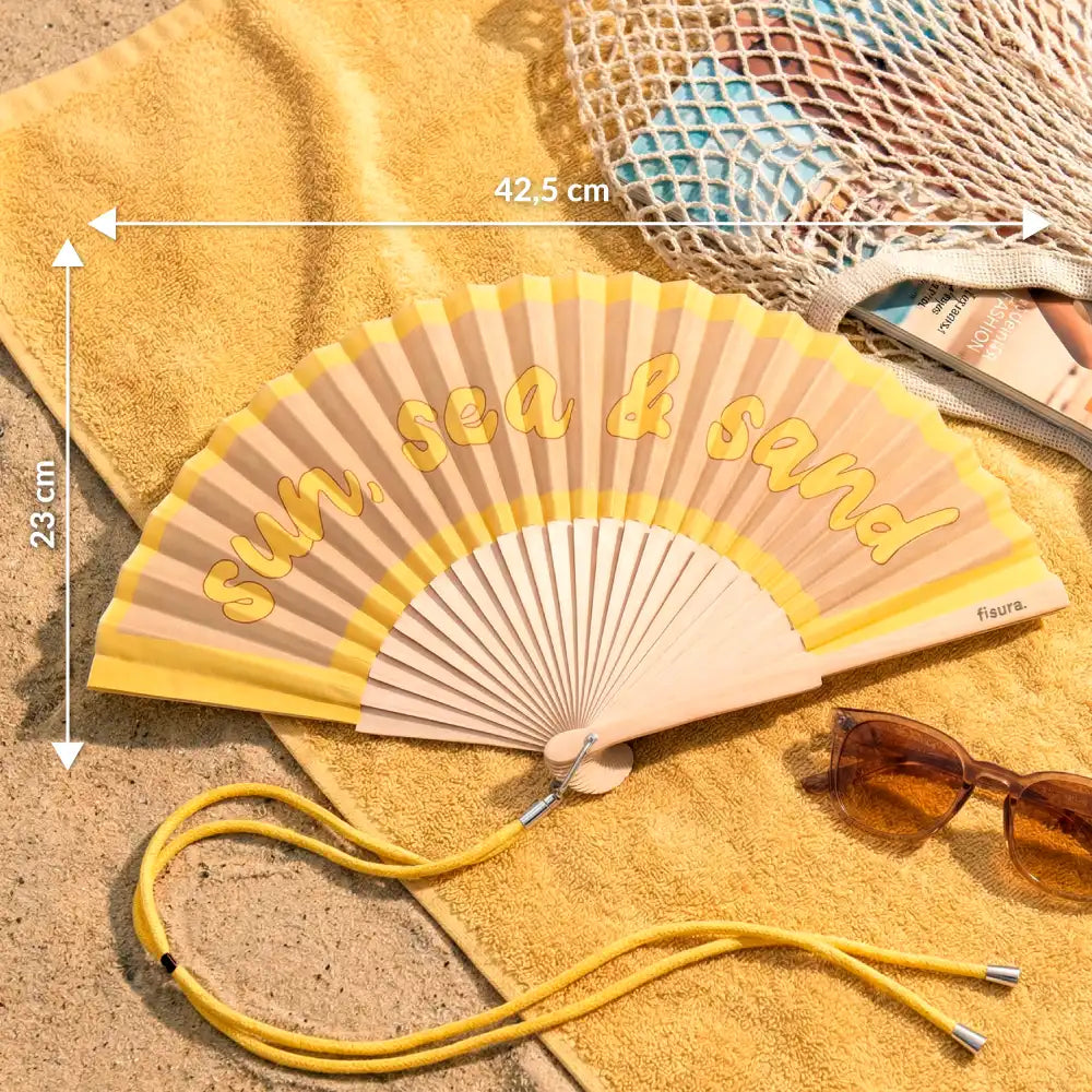 Abanico "Sun, sea & sand"
