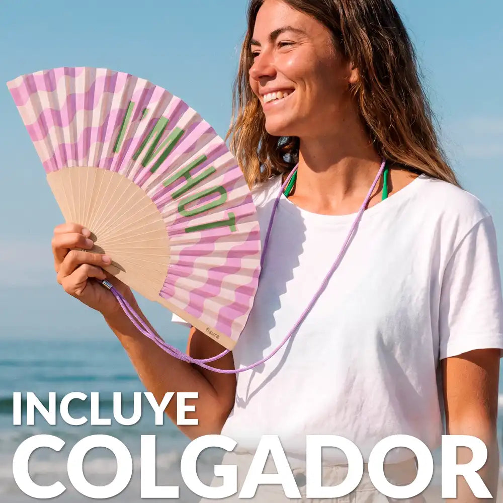 Abanico “I’m hot” ondas