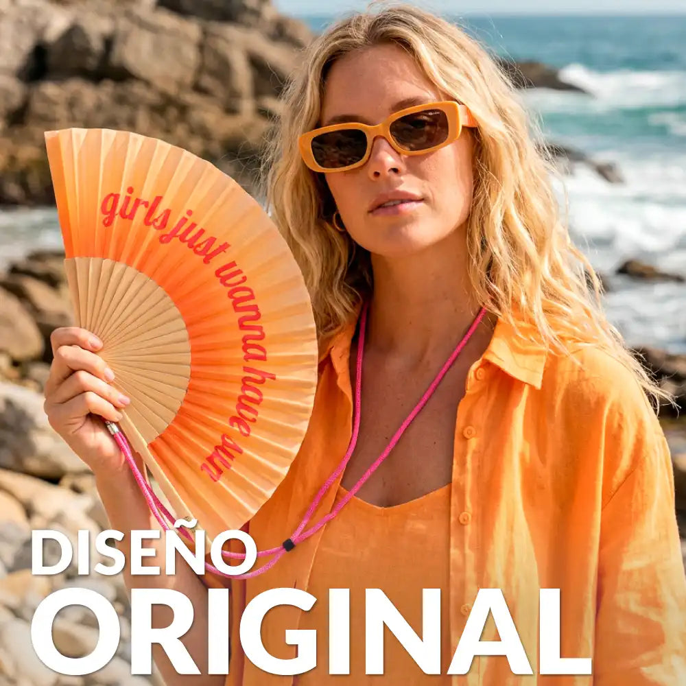 Abanico "Girls just wanna have sun"