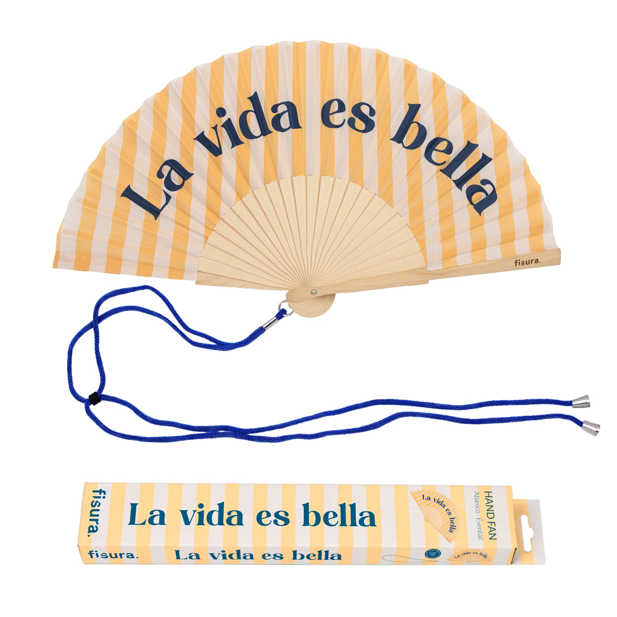 Abanico “La vida es bella”