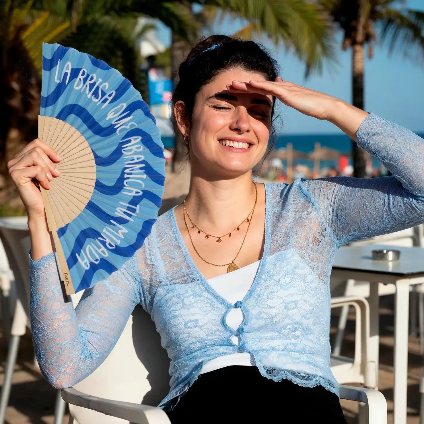 Abanico "La brisa que abanica tu mirada”