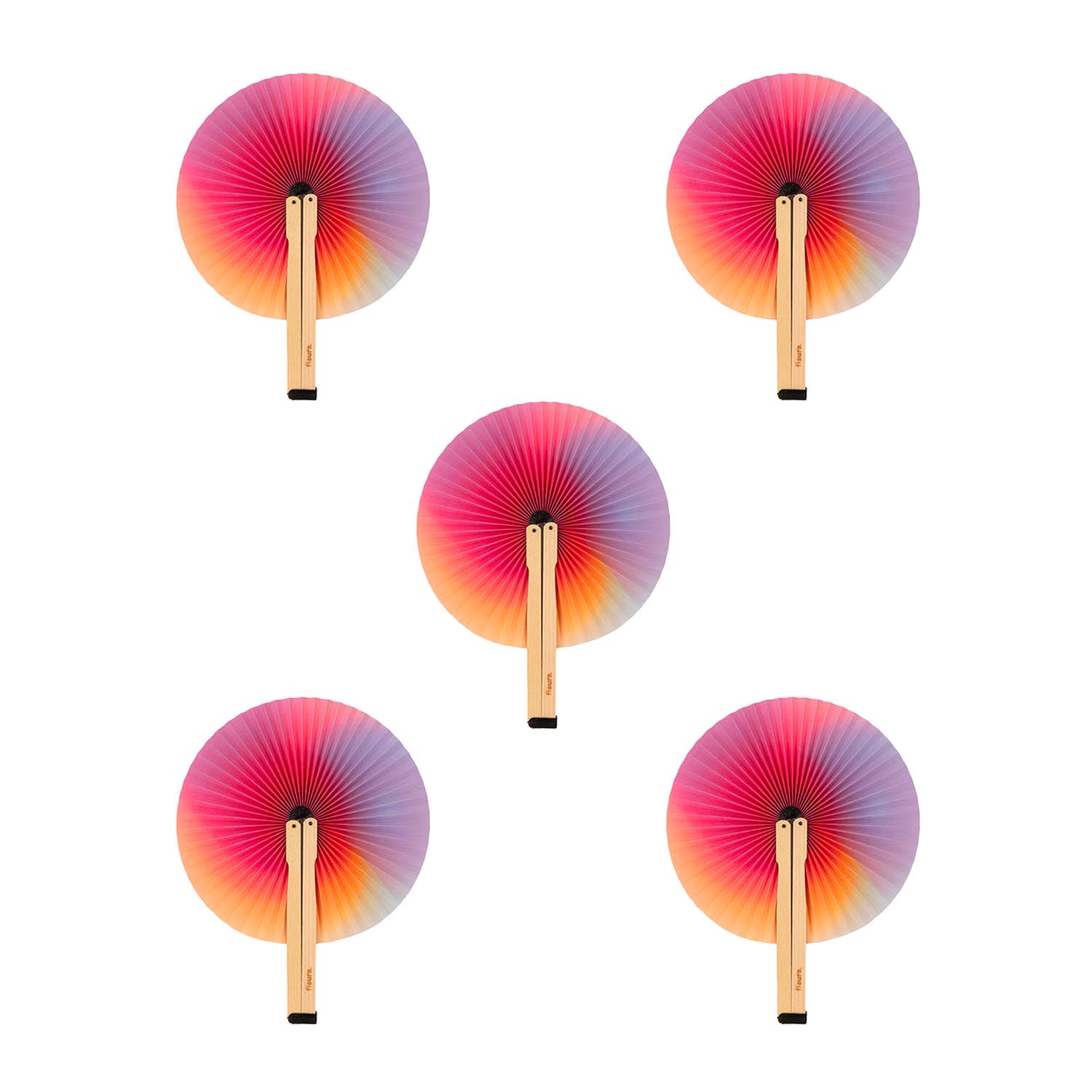 Abanico pai pai “degradado” 5 unidades