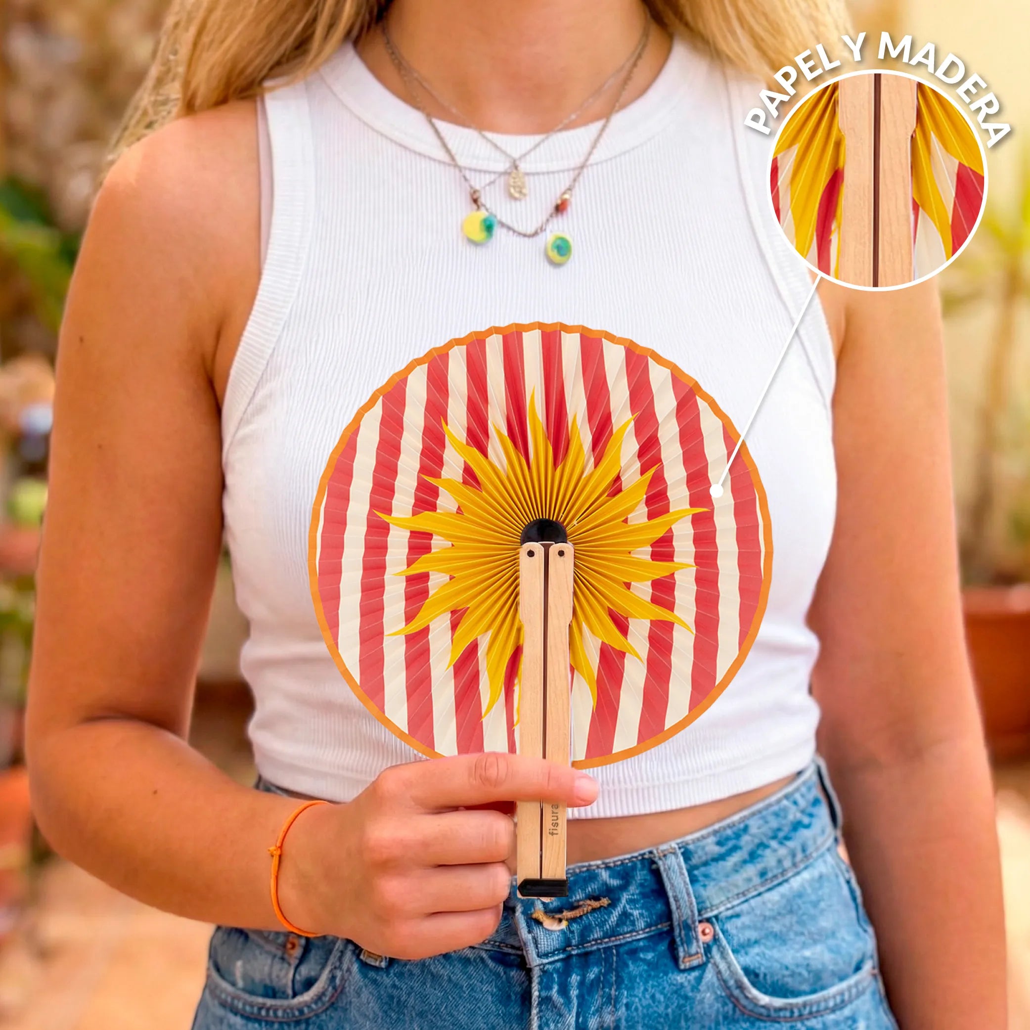 Handfächer Pai Pai „Sol“