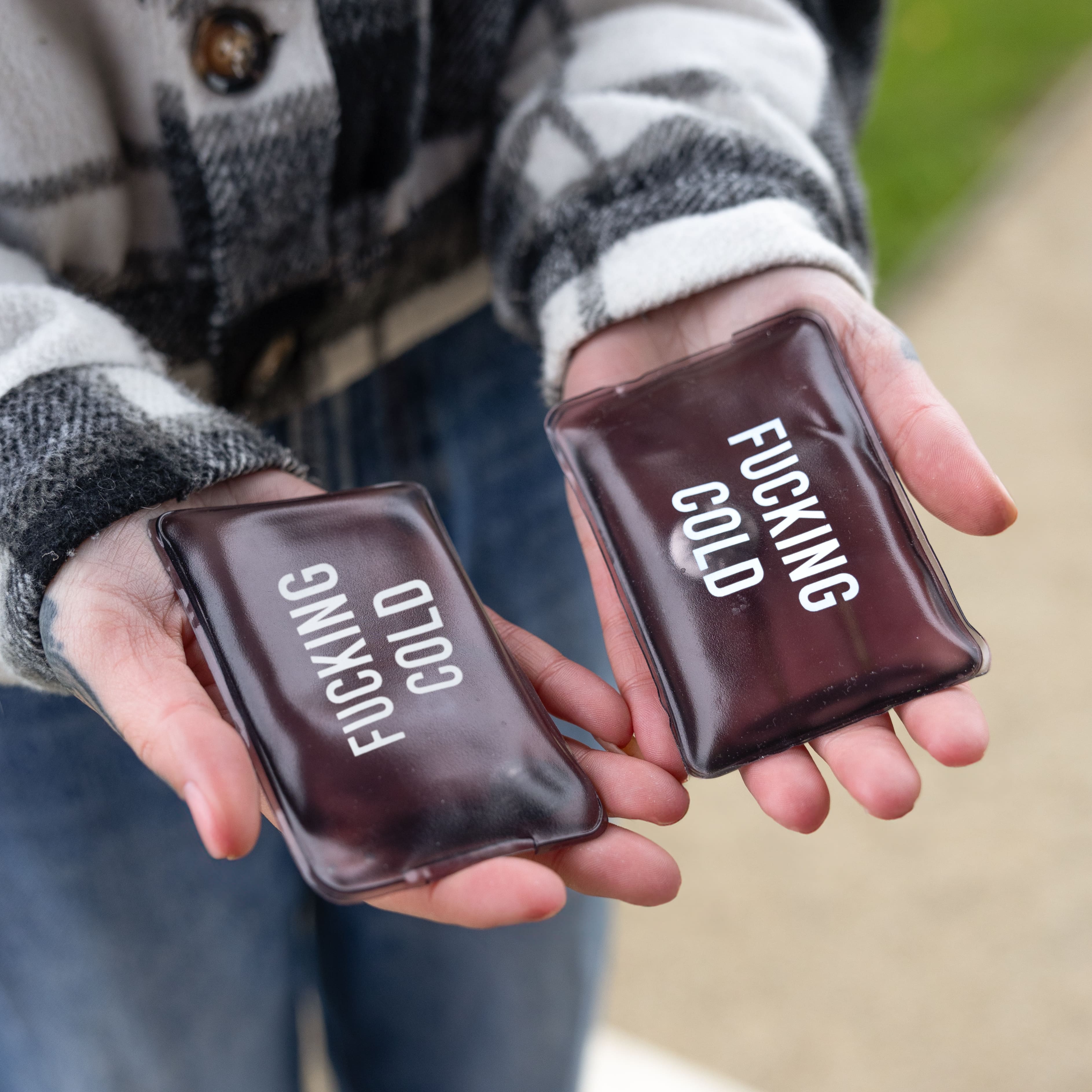 Pack de 2 calentadores de manos “Fucking cold”