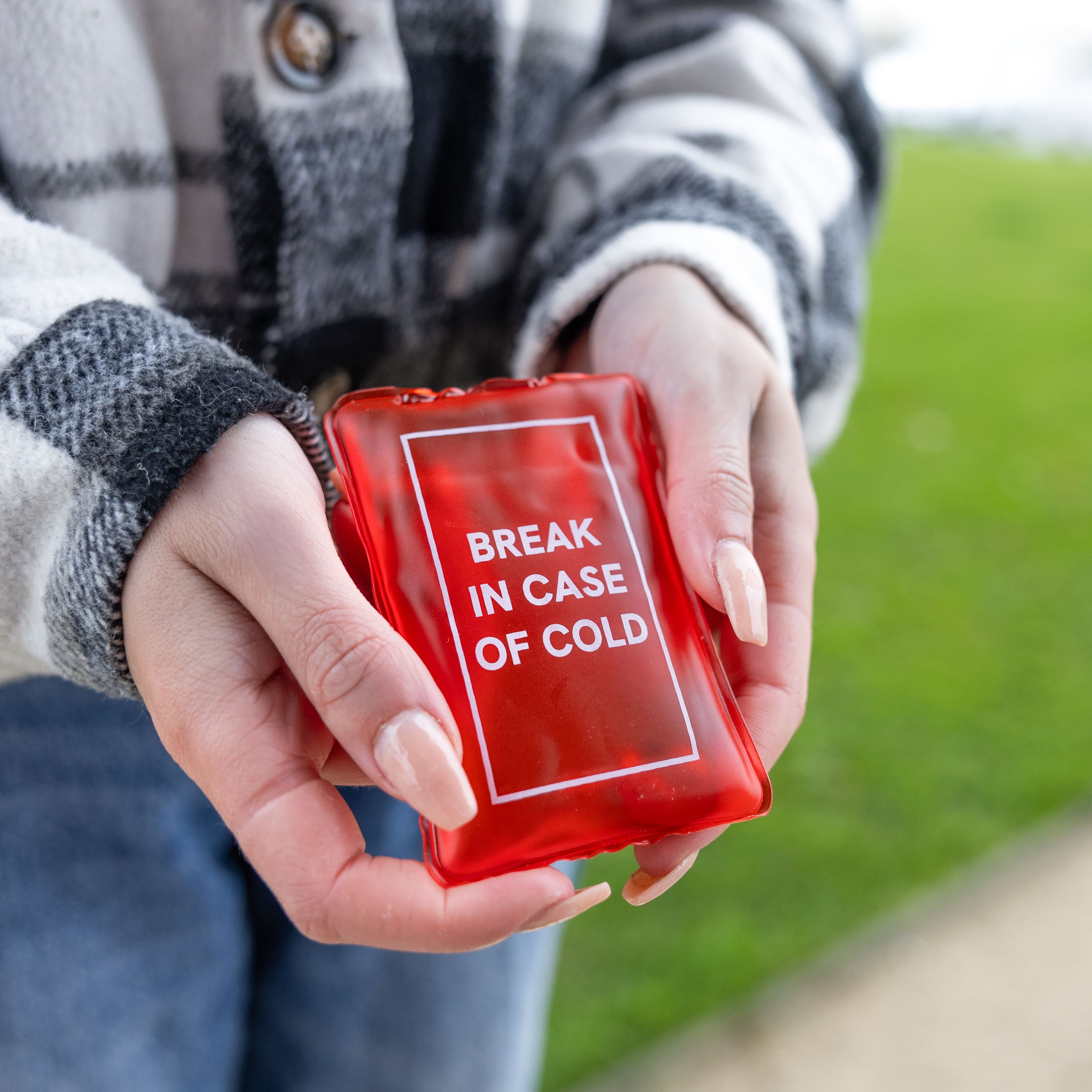 Calentador de manos “Break in case of cold”