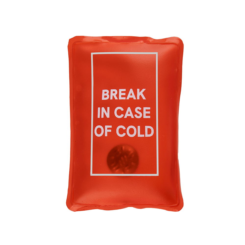 Calentador de manos “Break in case of cold”