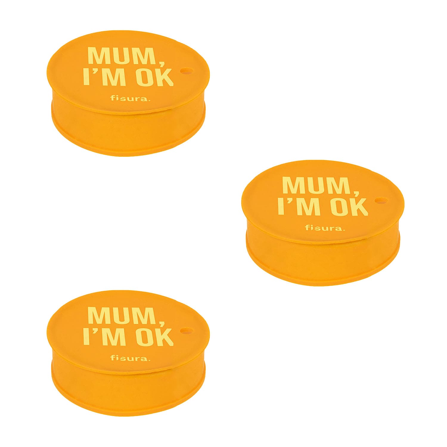 Tapa vasos antidroga “Mum I'm ok” 3 unidades