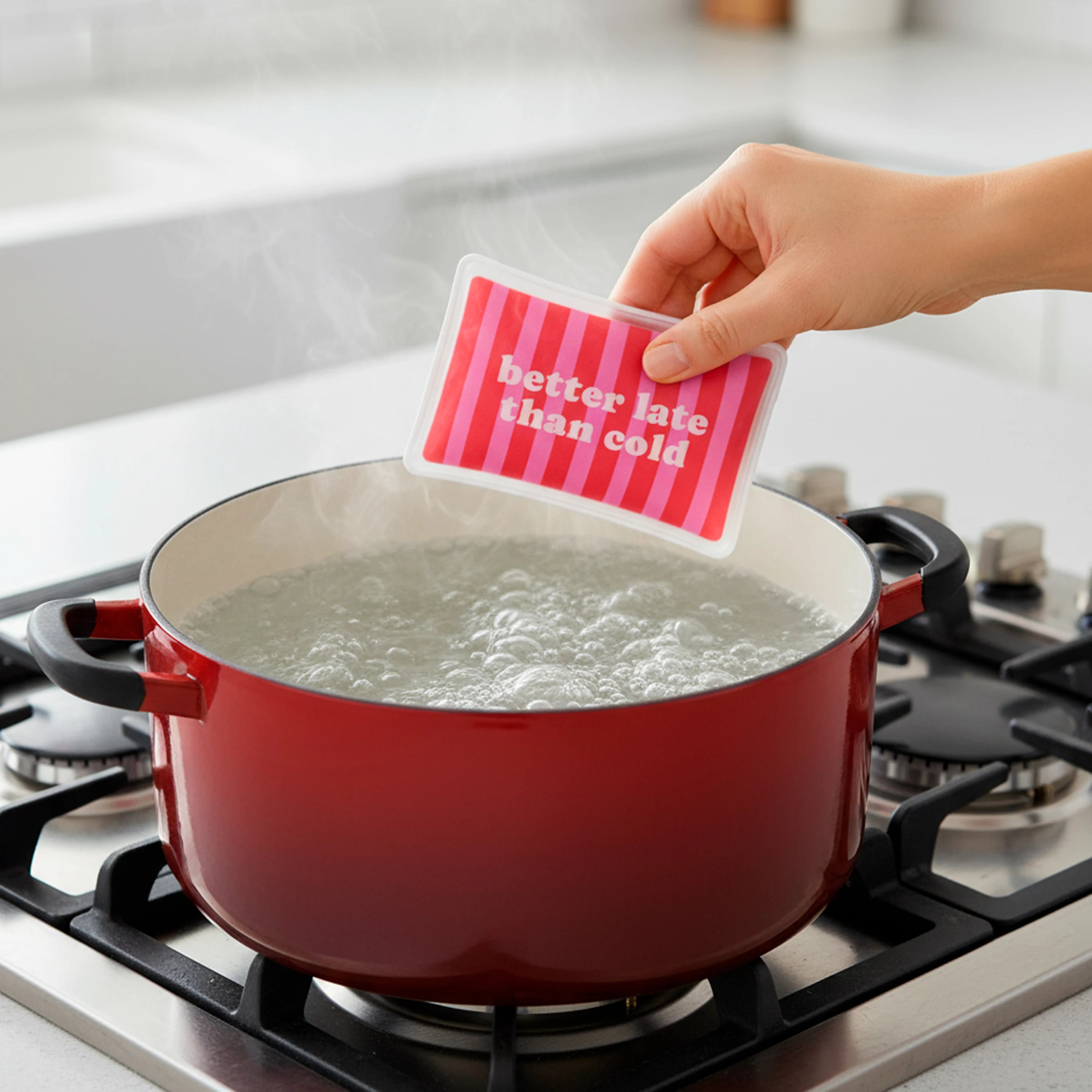 Calentador manos "Better late than cold"