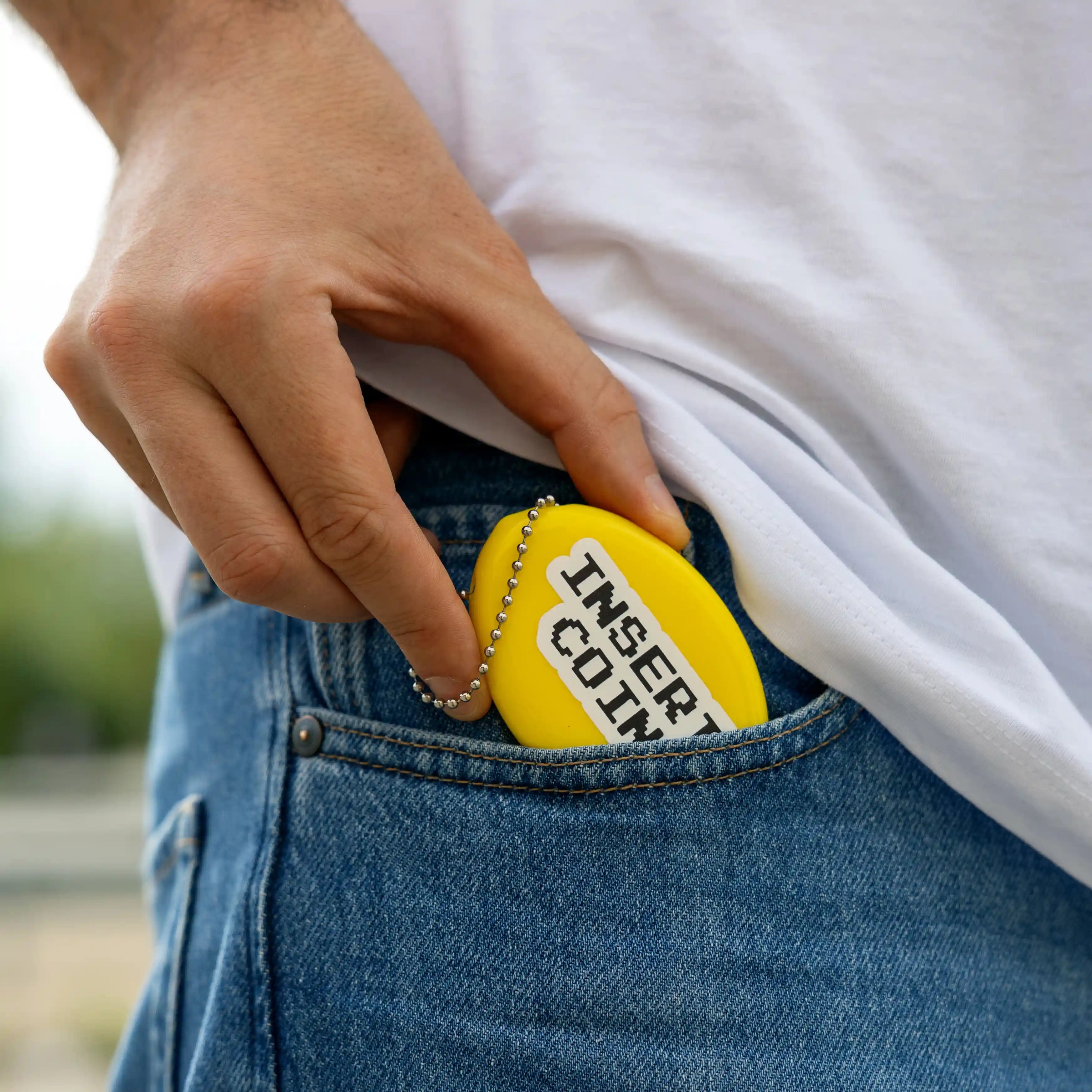 Monedero retro "Insert coin" set de 3