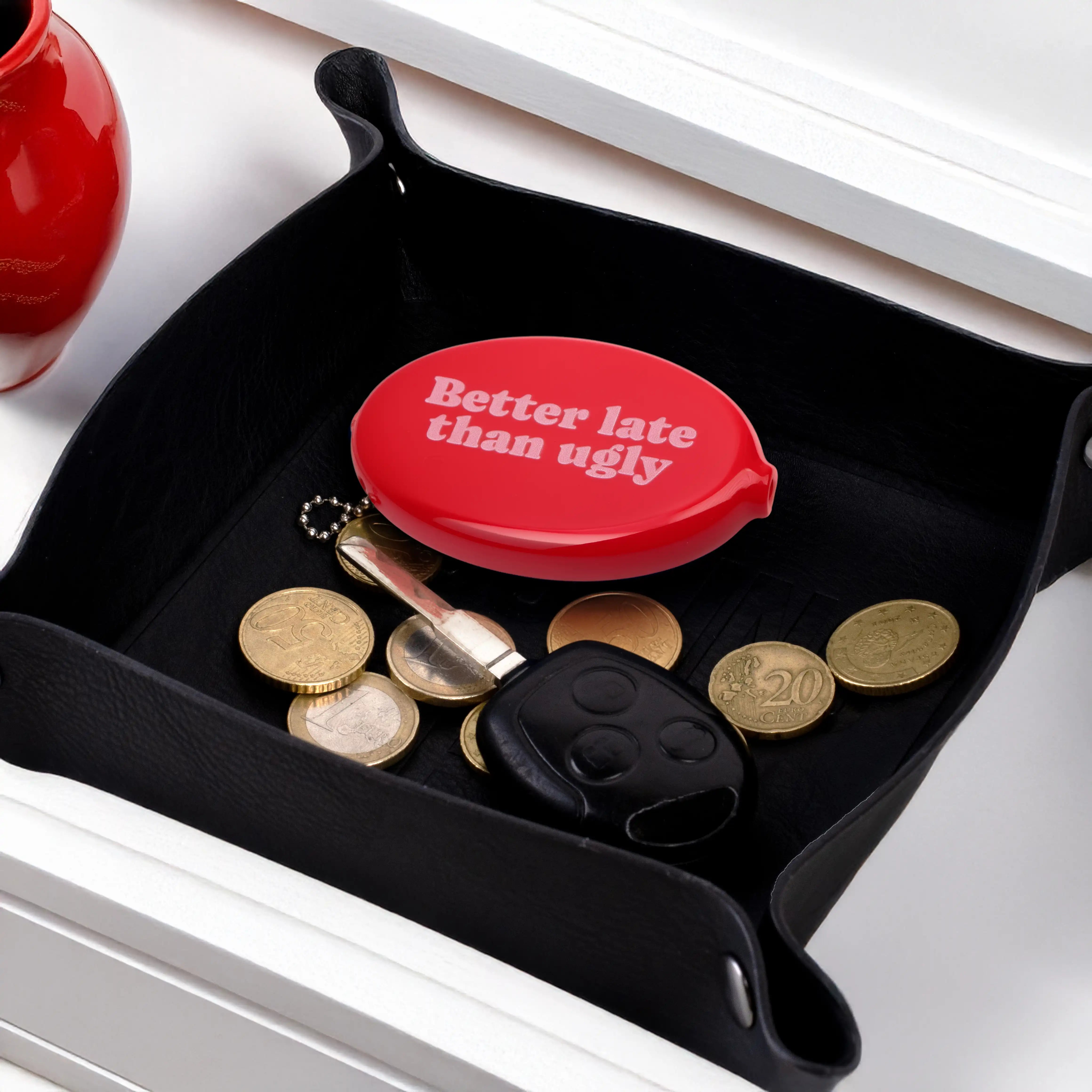 Monedero retro "Better late than ugly" set de 3