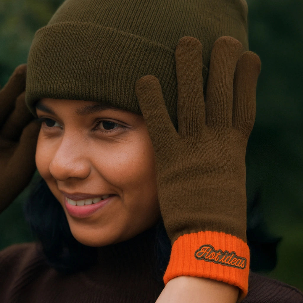 Guantes “Hot ideas” marron