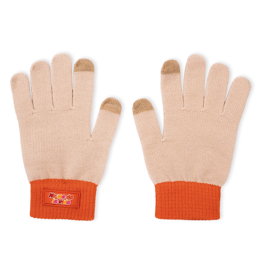 Handschuhe „No me da la vida“ beige