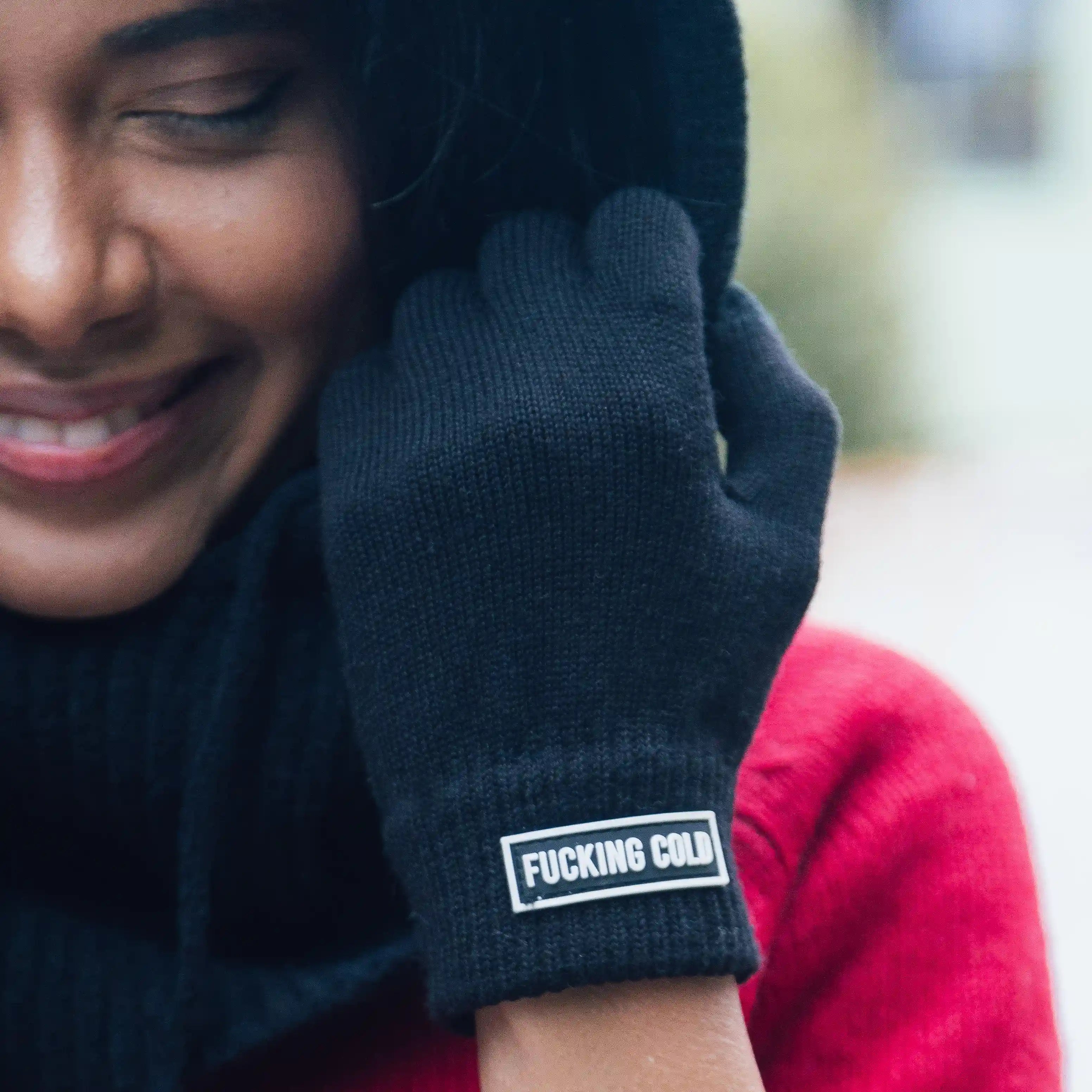 Guantes “Fucking cold” negro