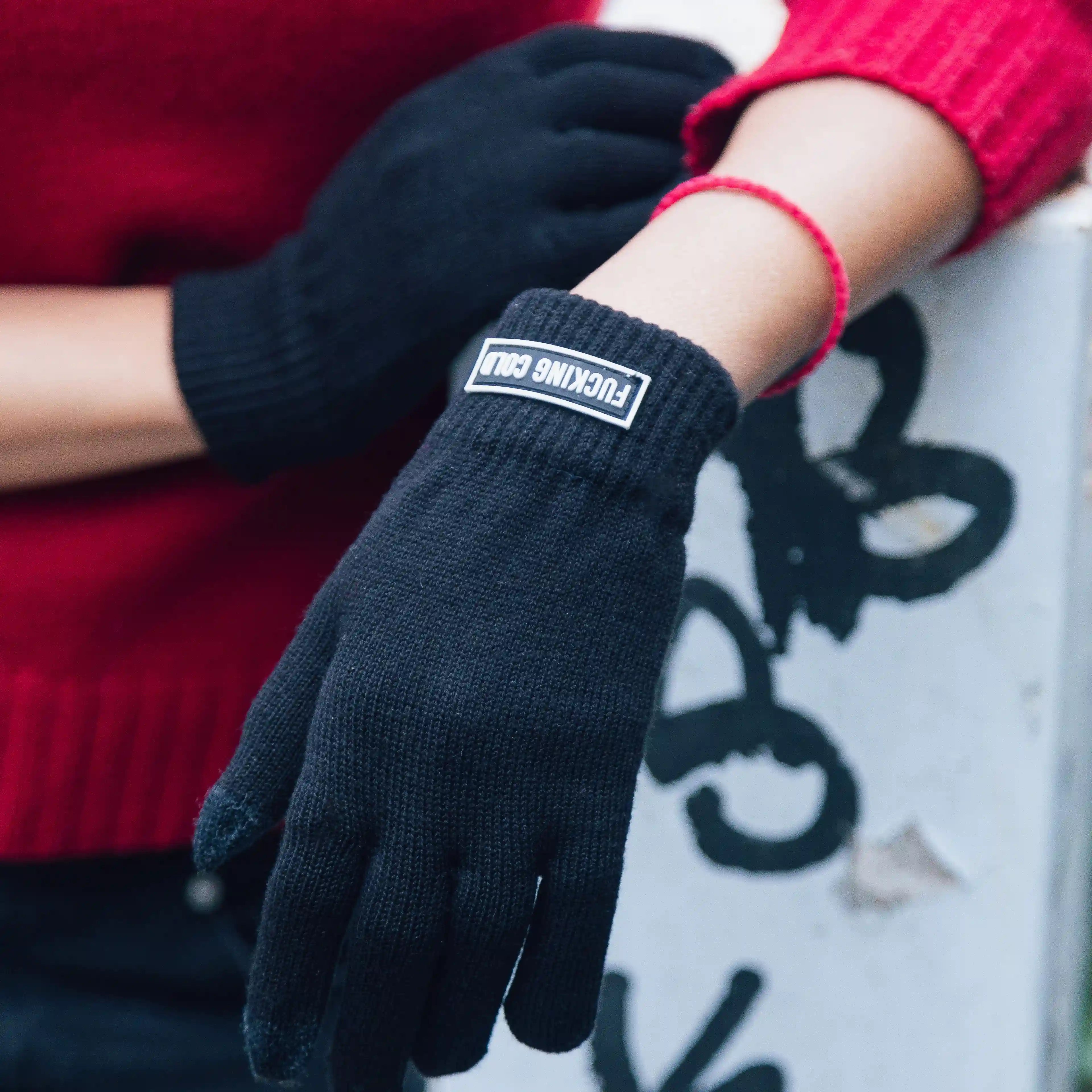 Guantes “Fucking cold” negro