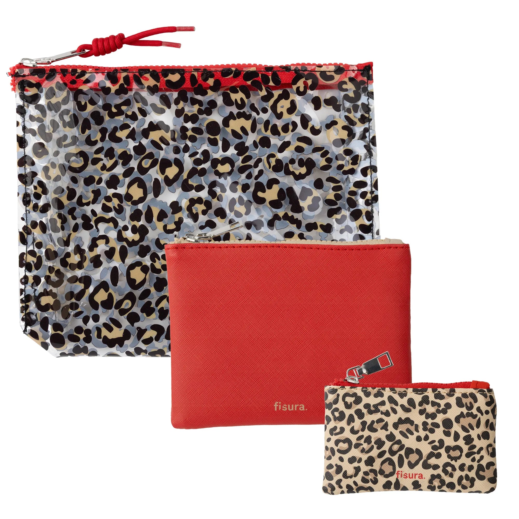 Trousse de toilette triple “Leopardo”
