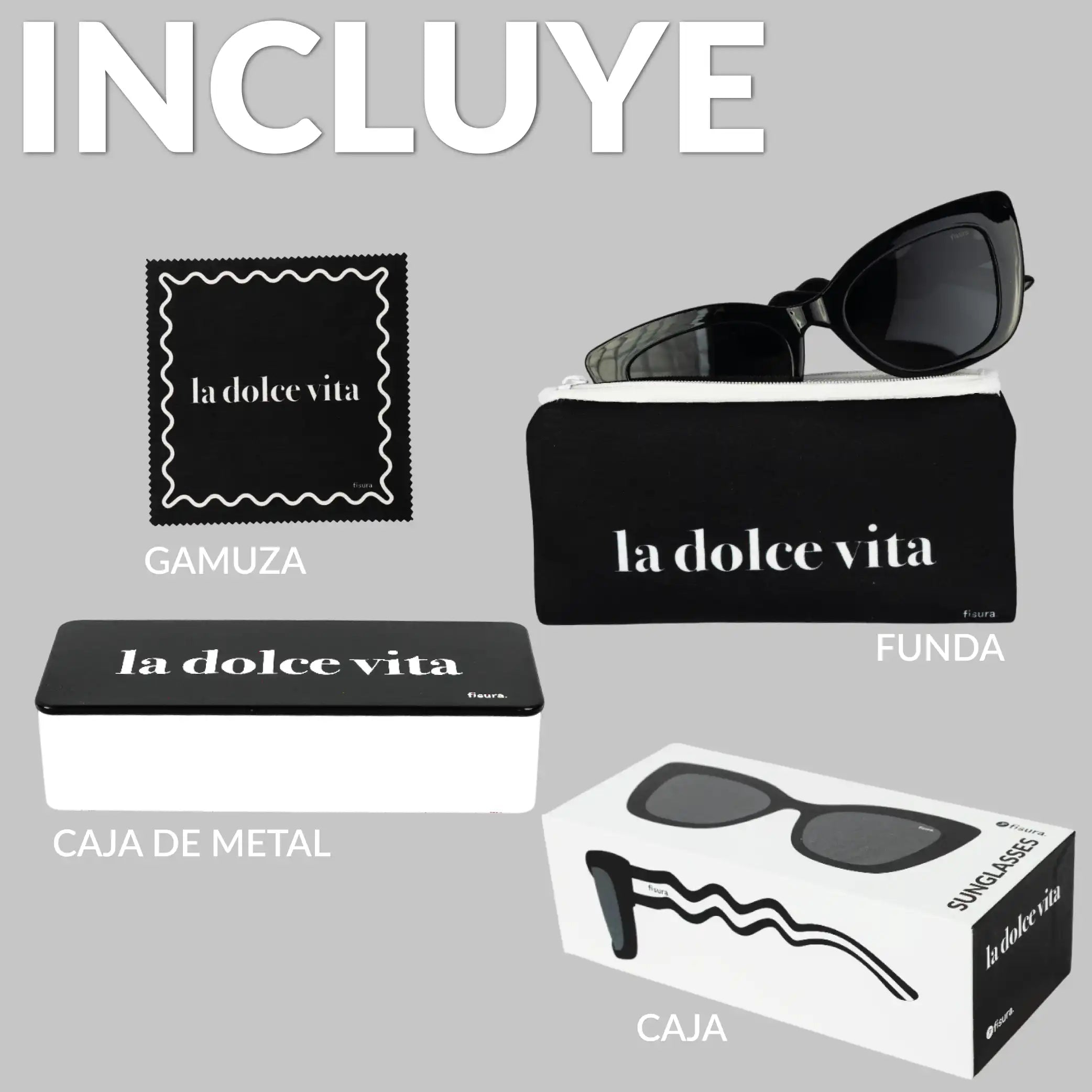 Gafas de sol ondas "La dolce vita"