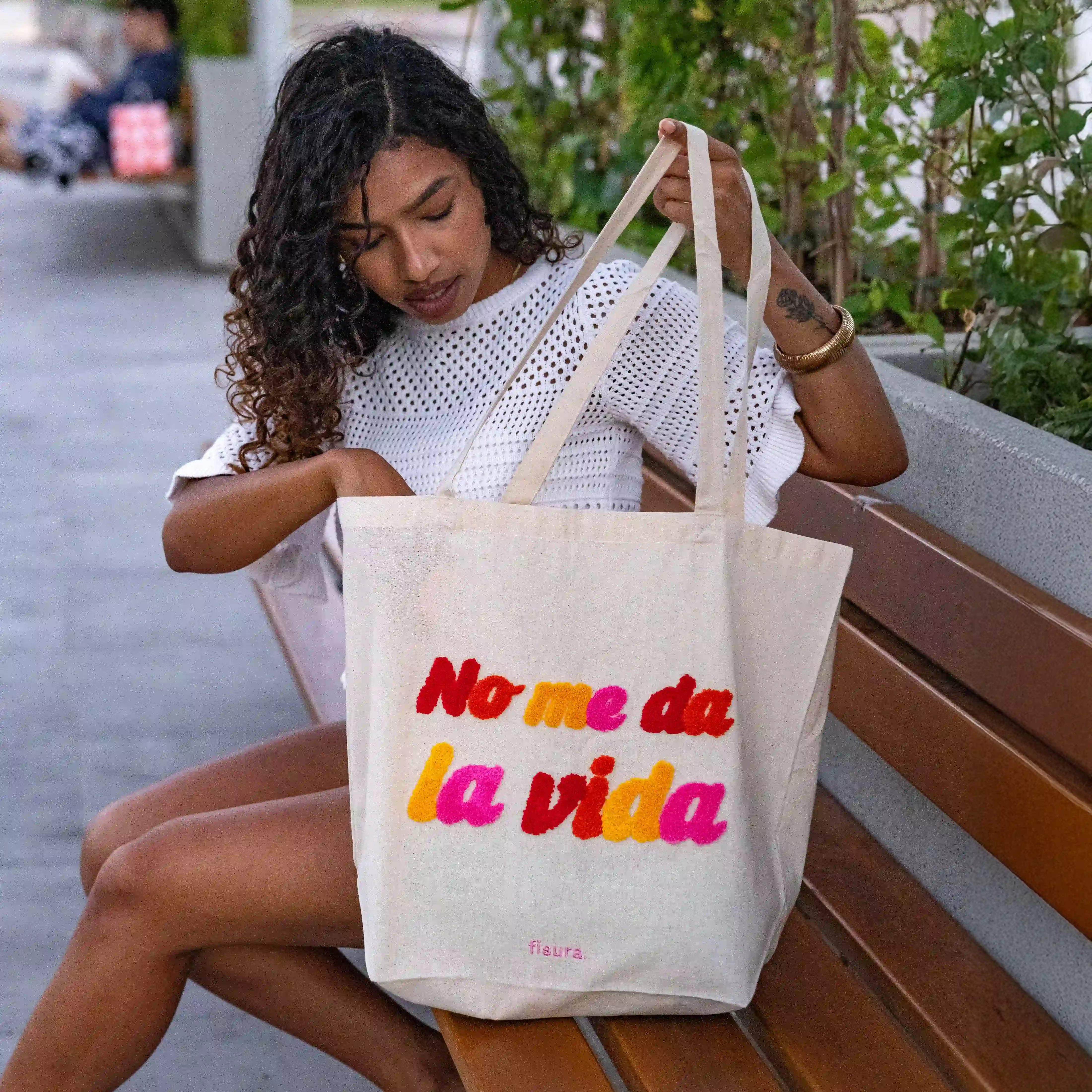 Tote bag borreguillo “No me da la vida”