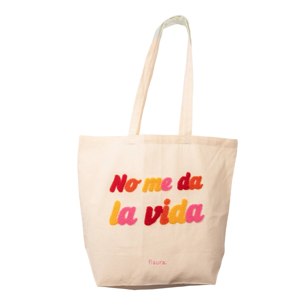Tote bag borreguillo “No me da la vida”