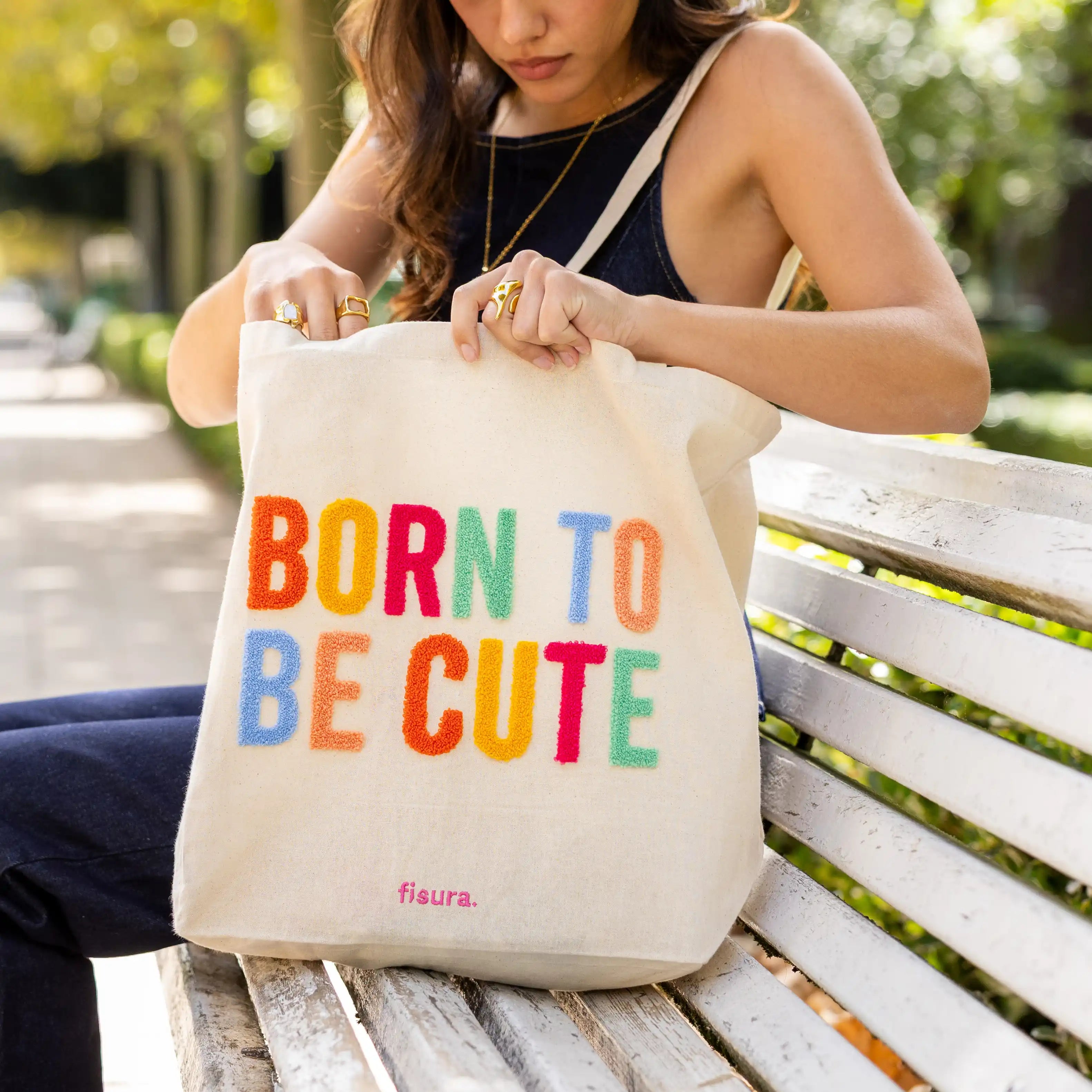 Tote bag borreguillo “Born to be cute”