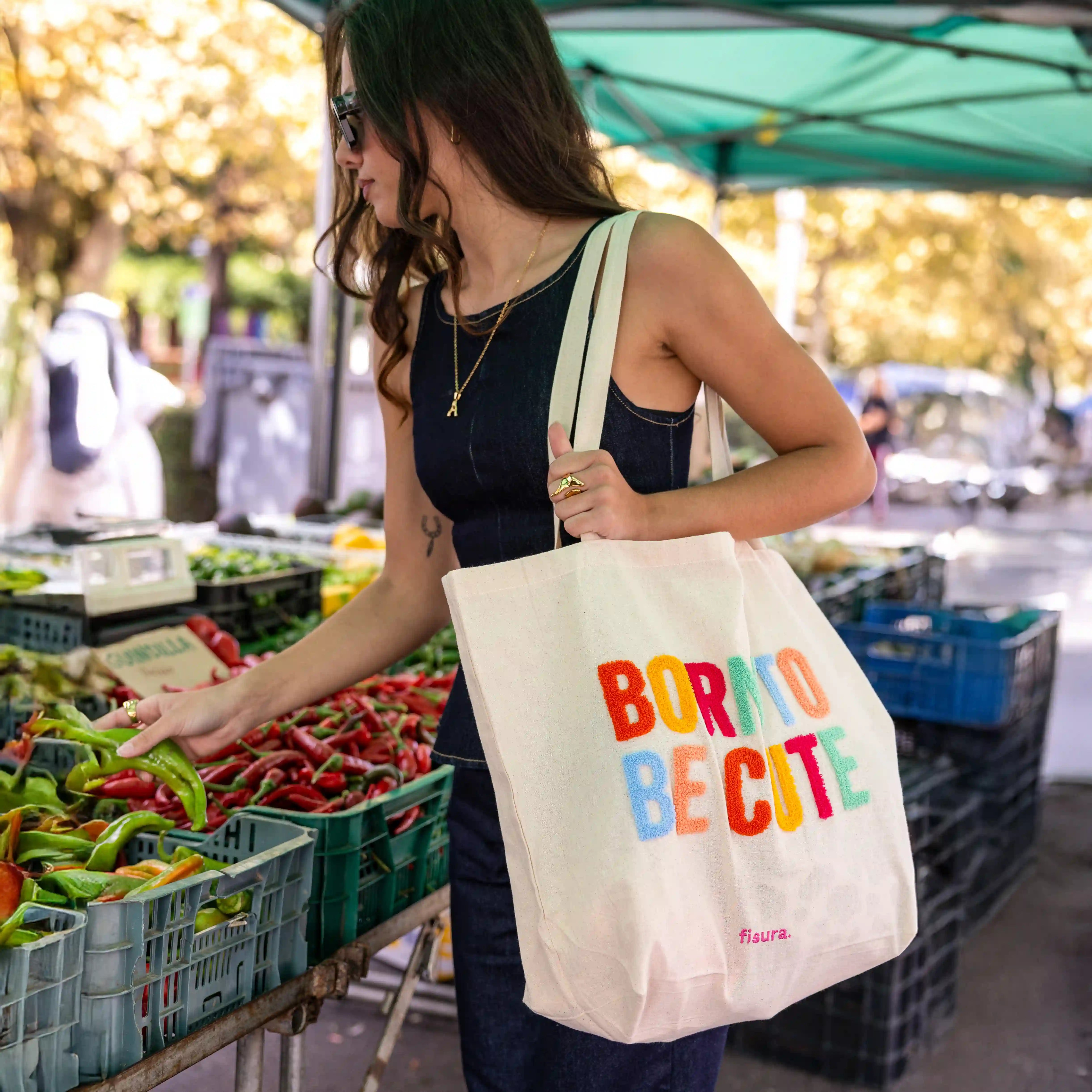 Tote bag borreguillo “Born to be cute”