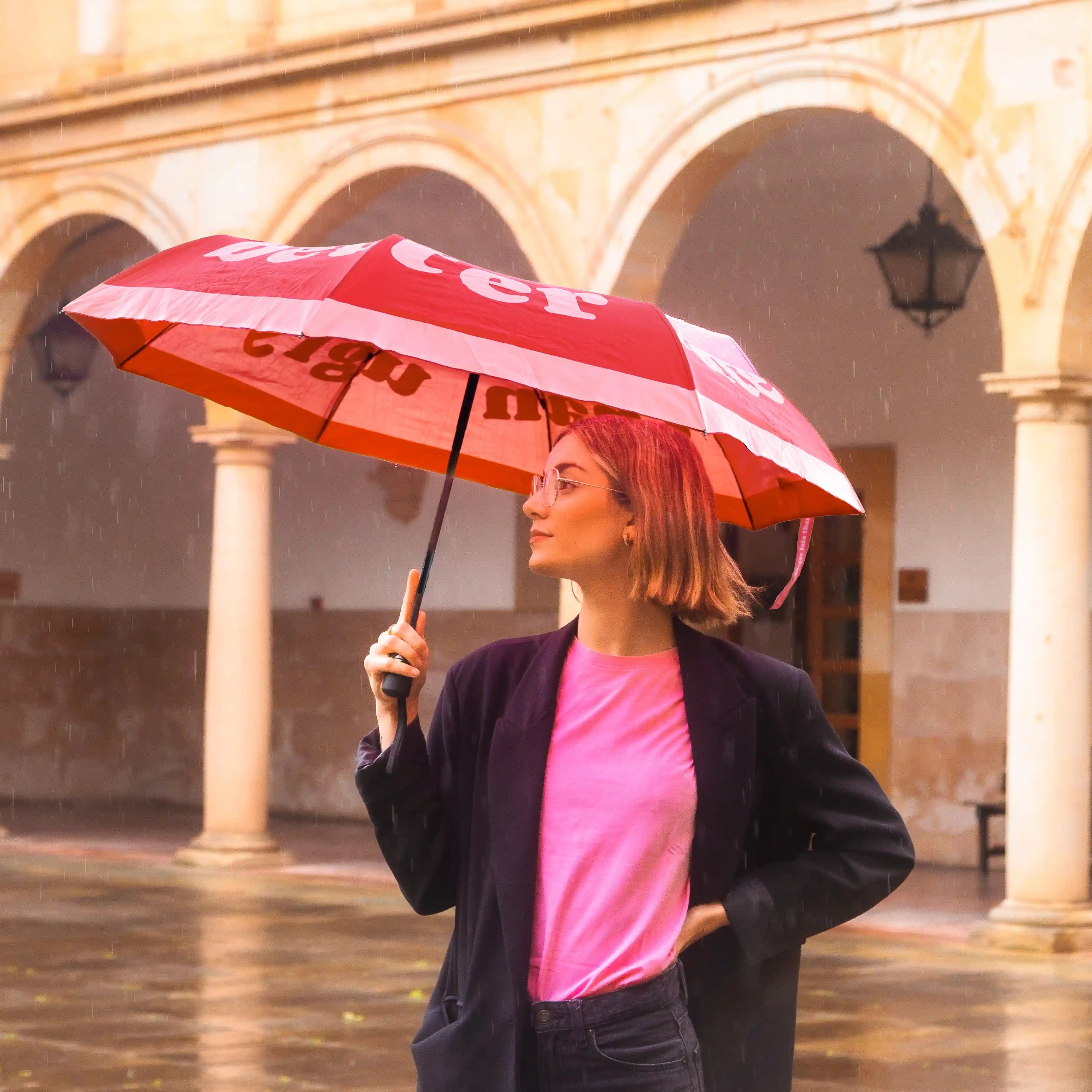 Paraguas plegable “Better late than ugly”