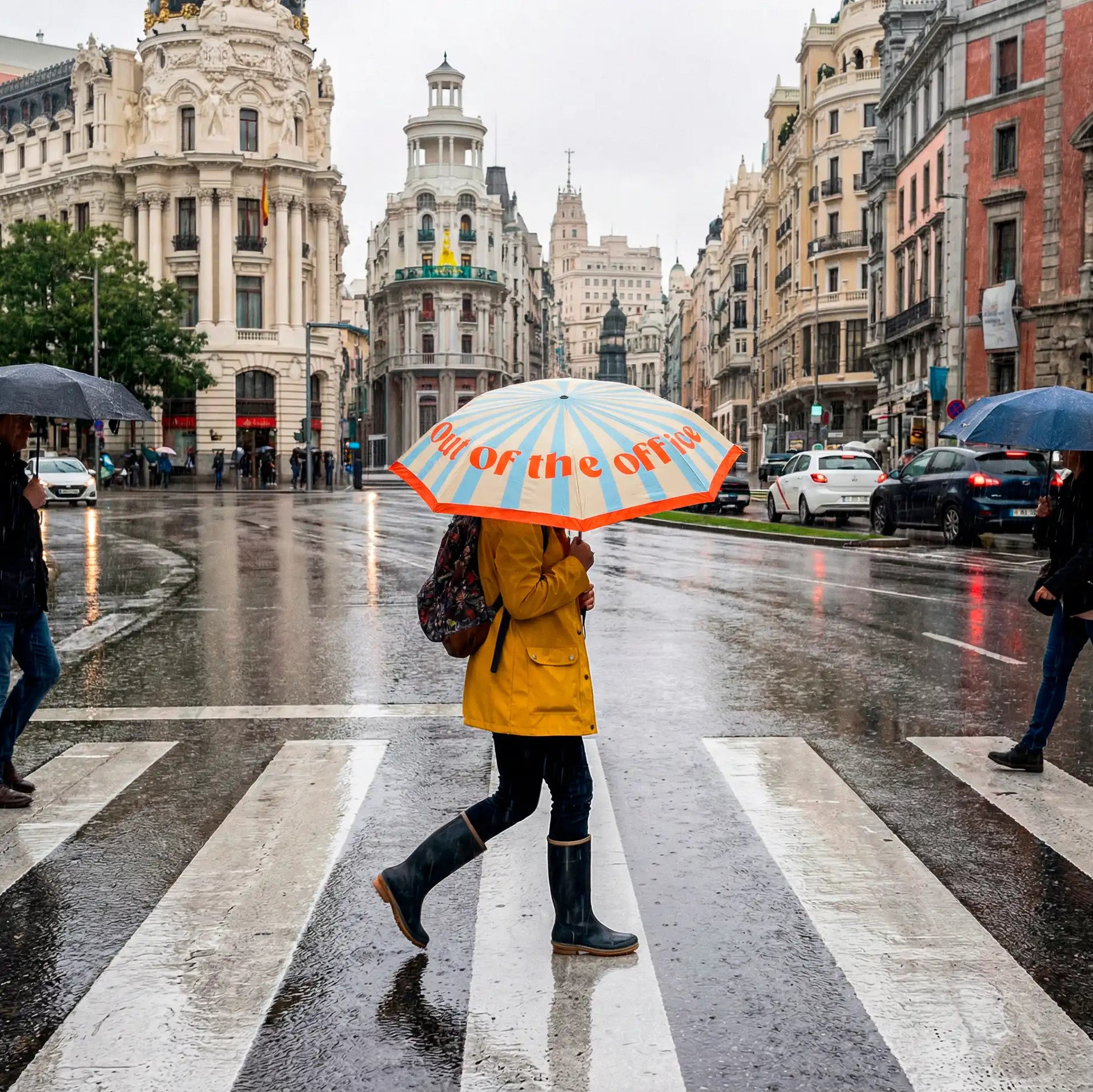 Paraguas plegable "Out of the office"