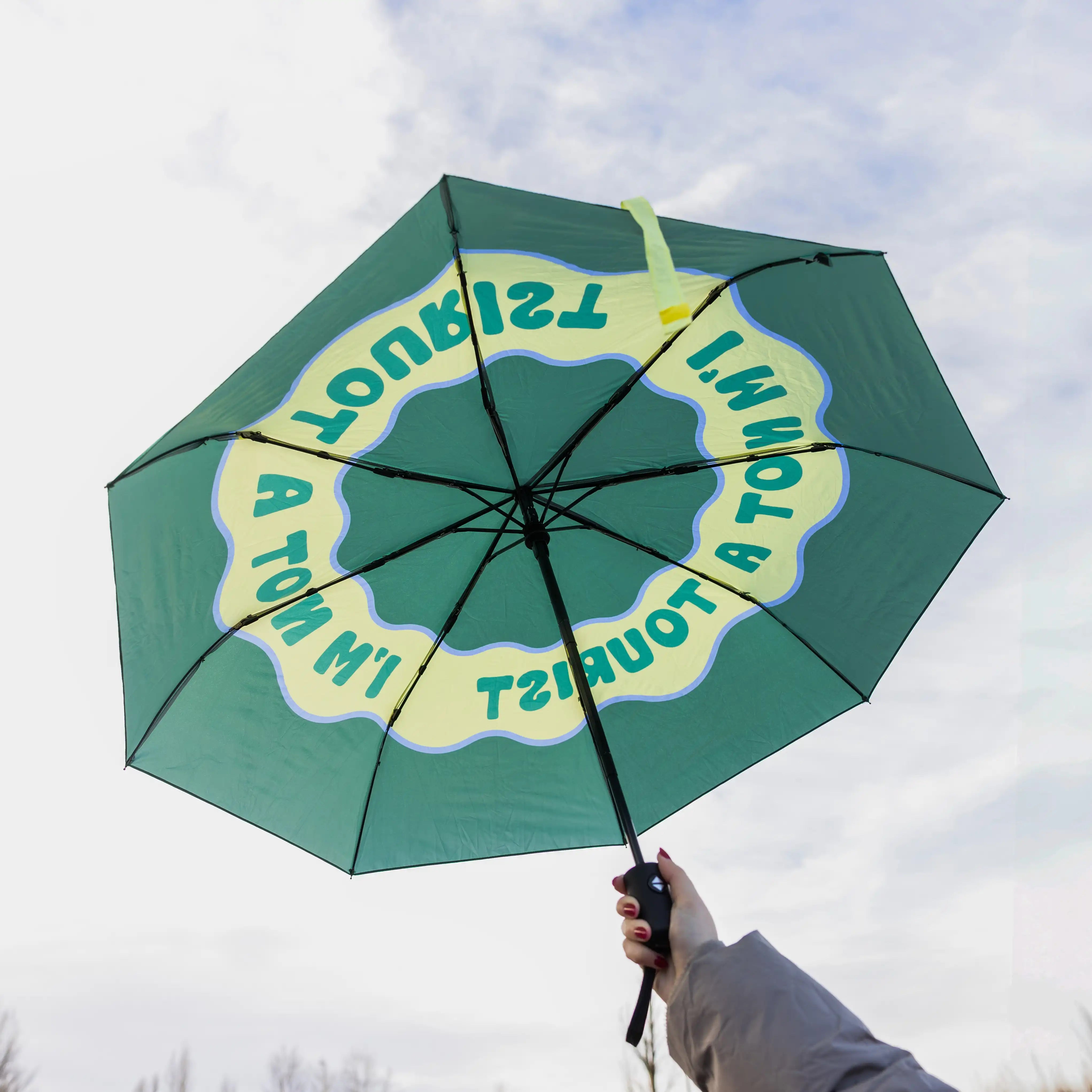 Paraguas plegable "I'm not a tourist"