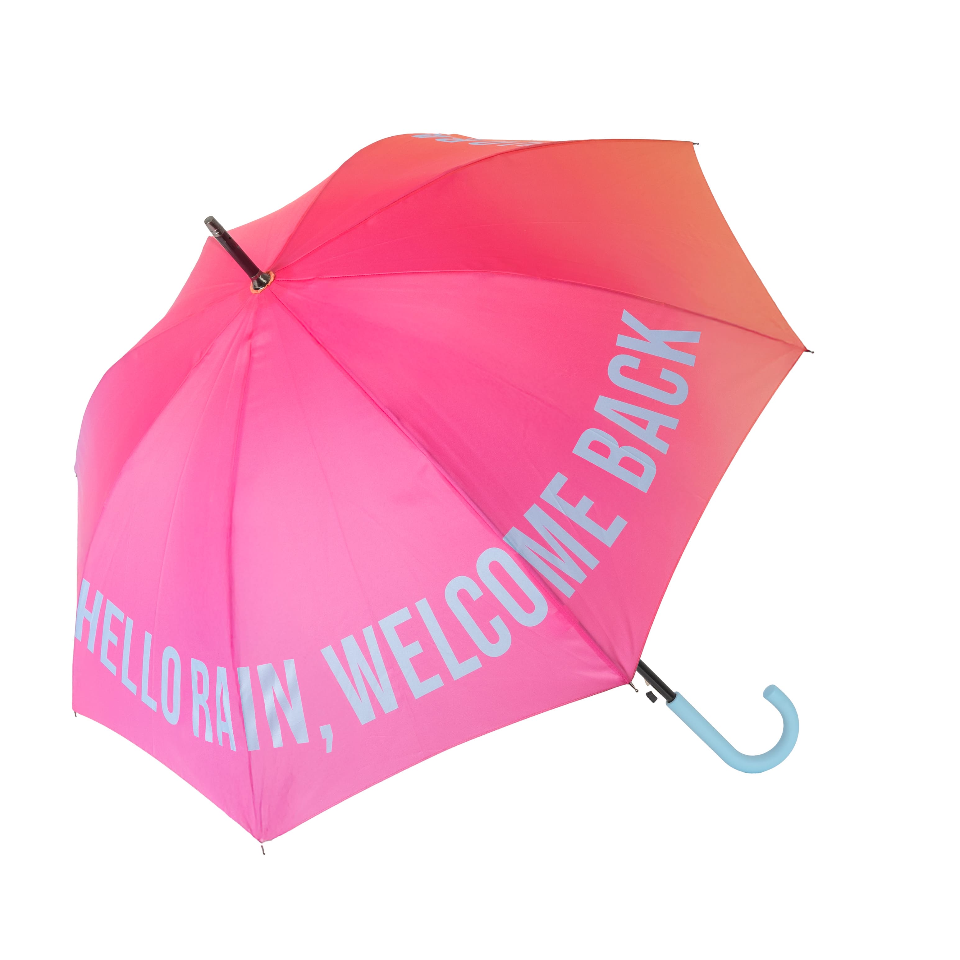 Paraguas "Rain, welcome back" degradado