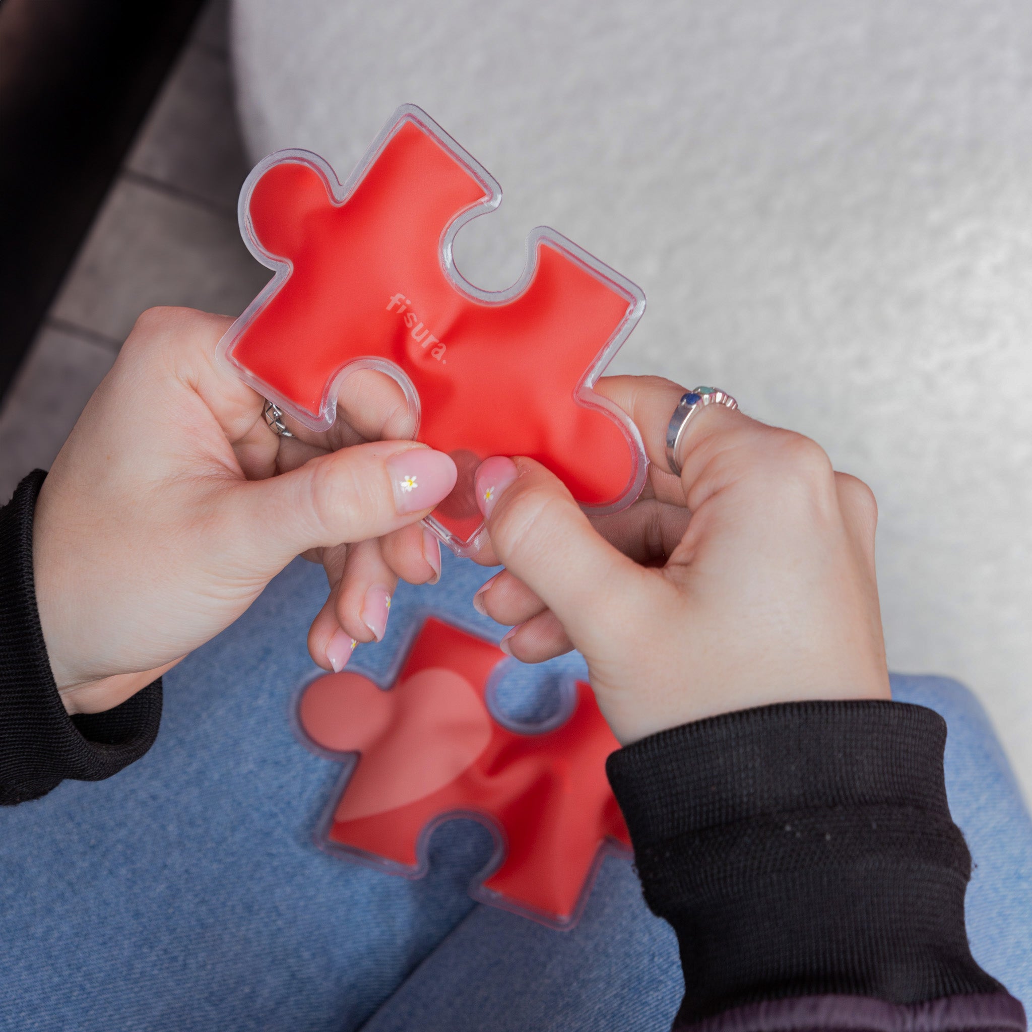 Pack de 4 calentadores de manos “puzzle”