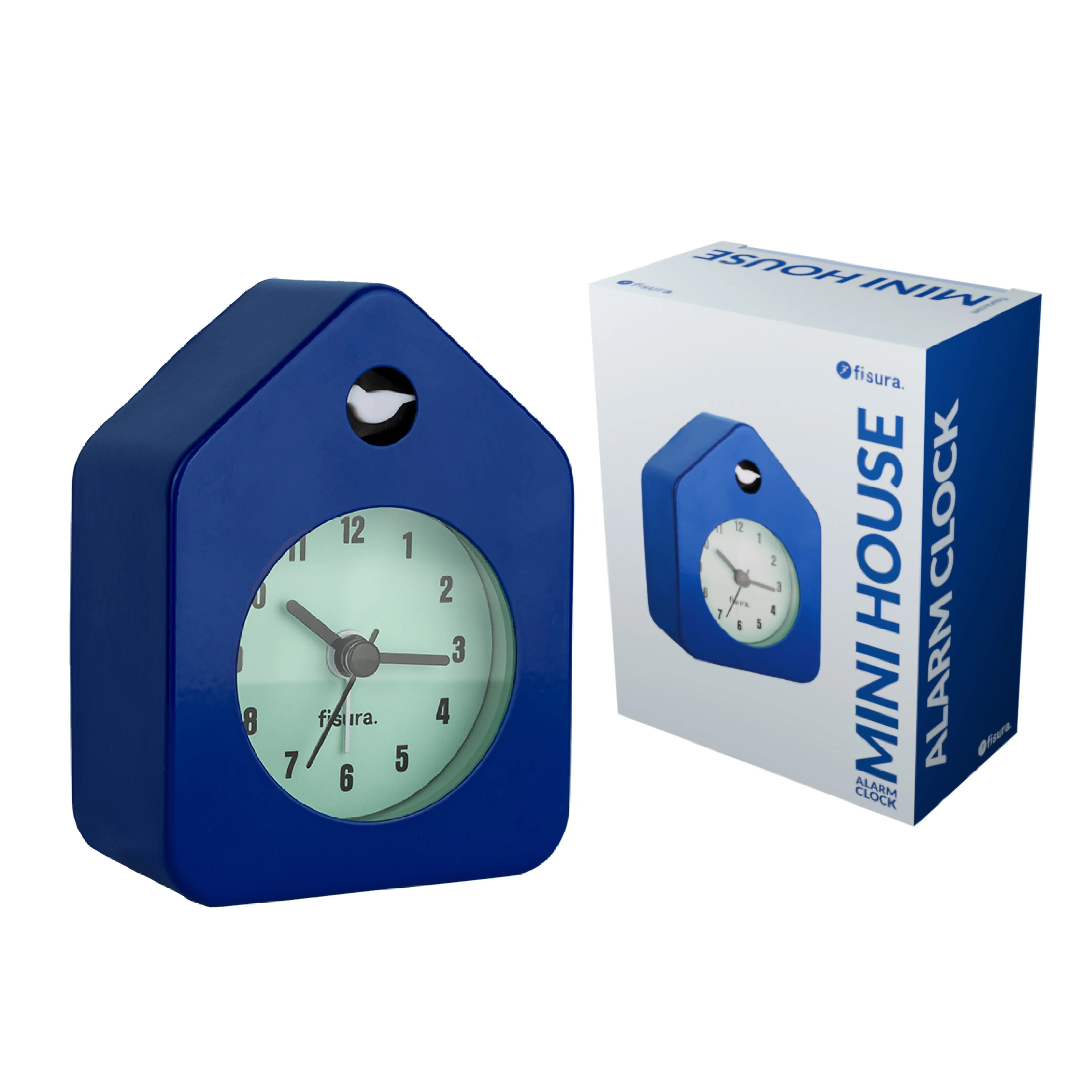 Sveglia casetta mini blu