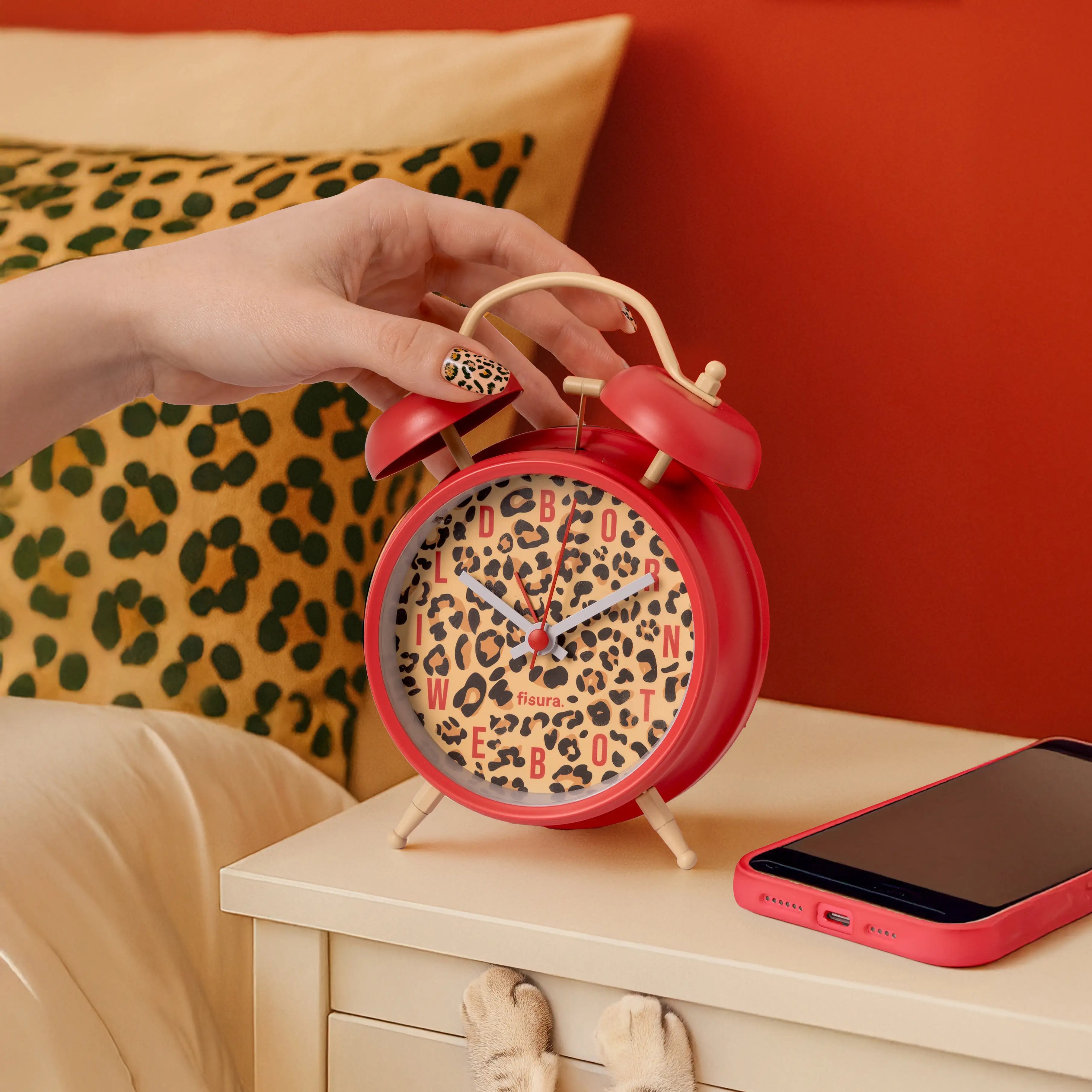 Reloj despertador retro “Leopardo”